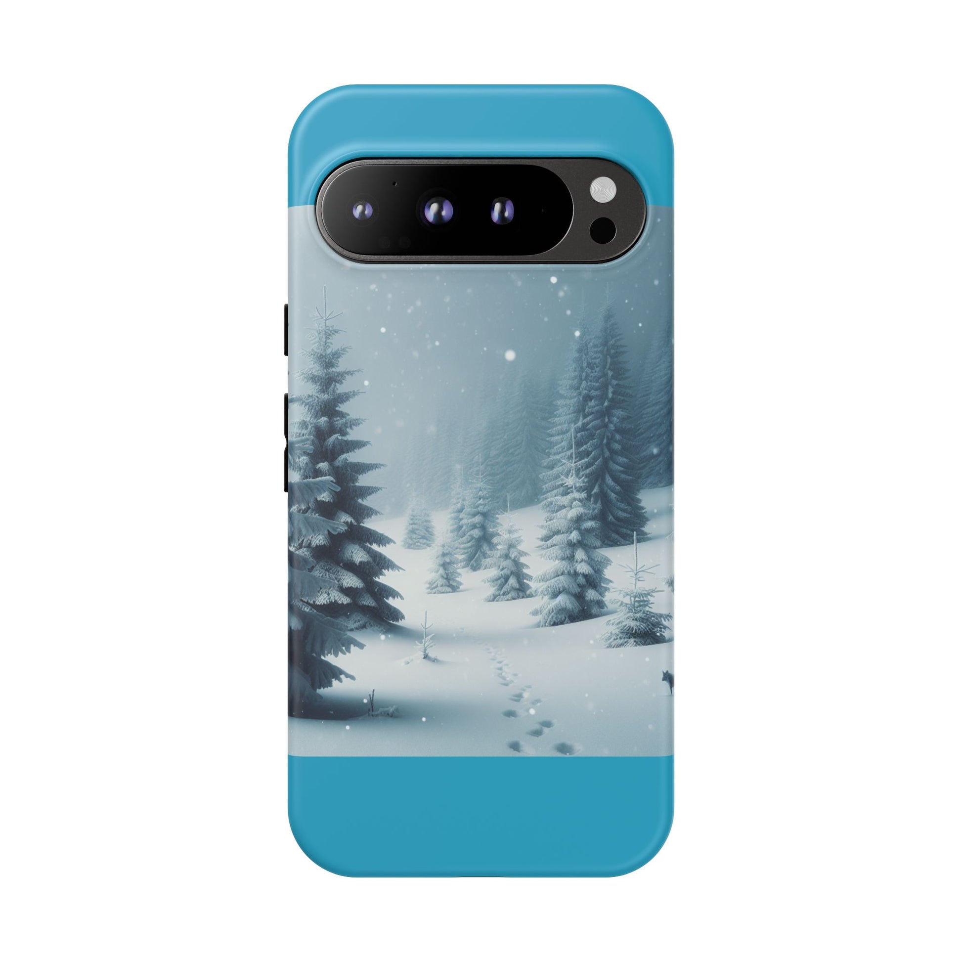 Winter Forest Phone Case, Tough Cases for iPhone, Snowy Landscape Design, Nature Lover Gift, Holiday Accessories