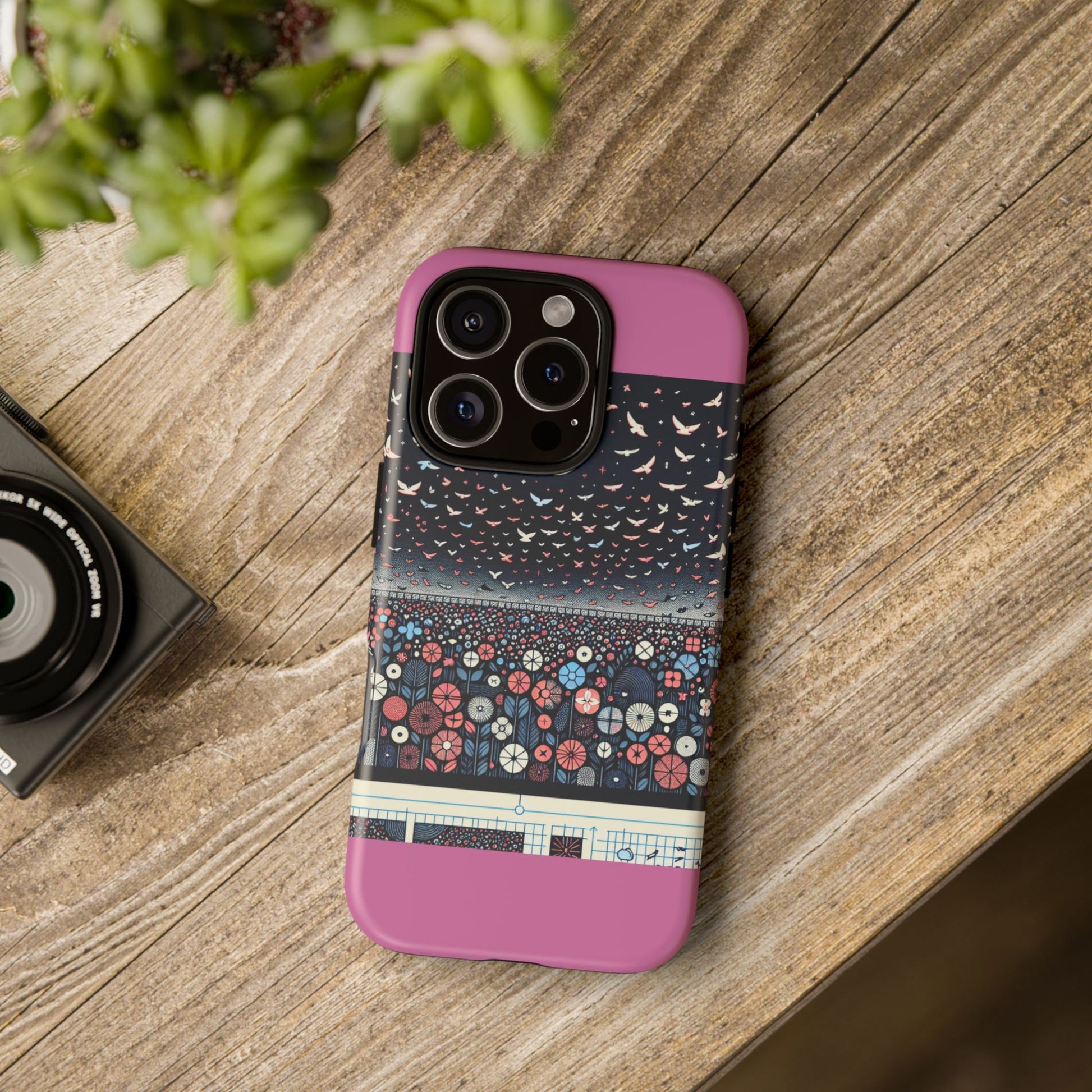 Floral Phone Case, Tough Cases for iPhone, Nature-Inspired Design, Gift for Her, Stylish Protection, Trending Accessory