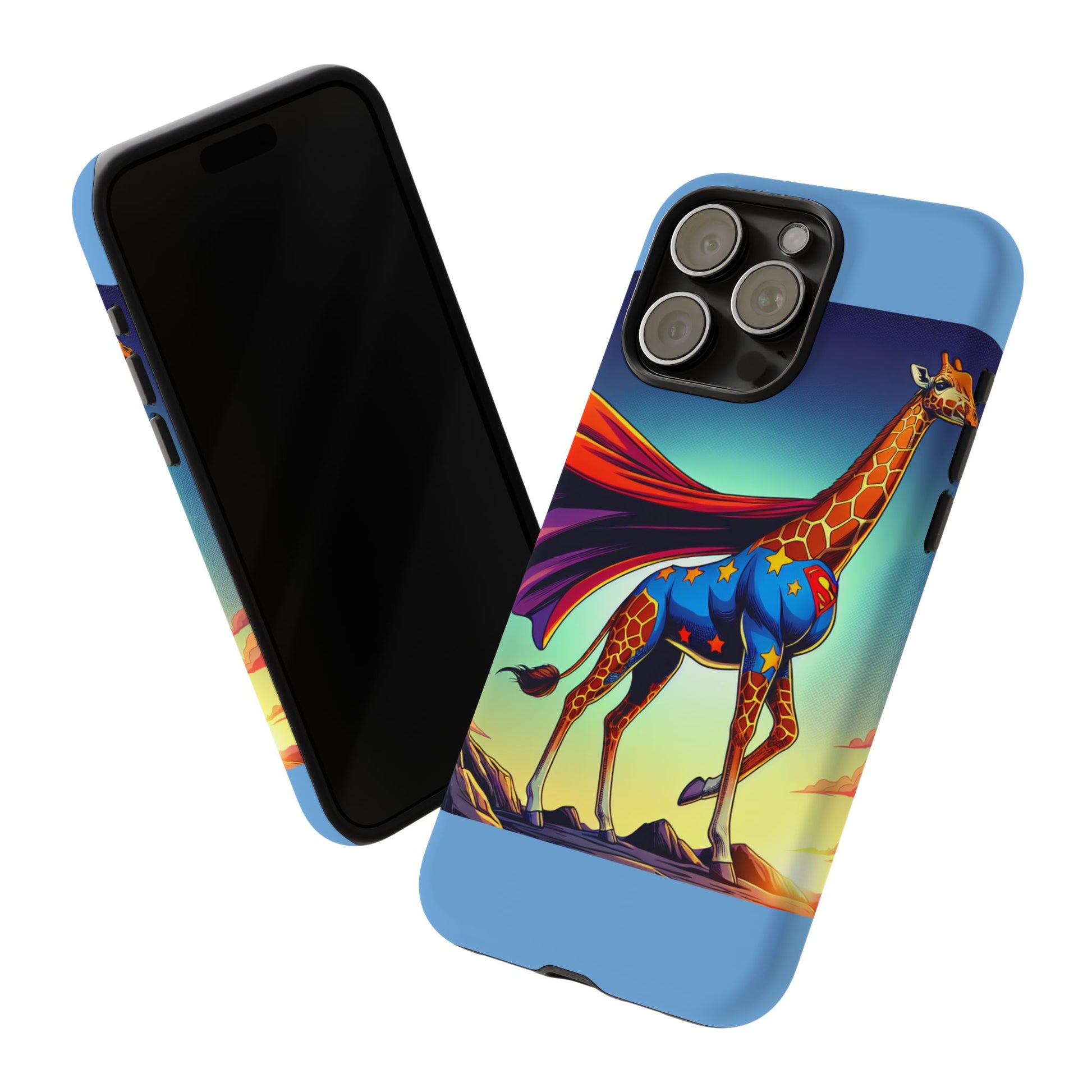 Superhero Giraffe Phone Case | Tough Cases, Unique Gifts, Animal Lover Accessories, Fun Tech Protectors, Cute Phone Covers, Birthday Gift