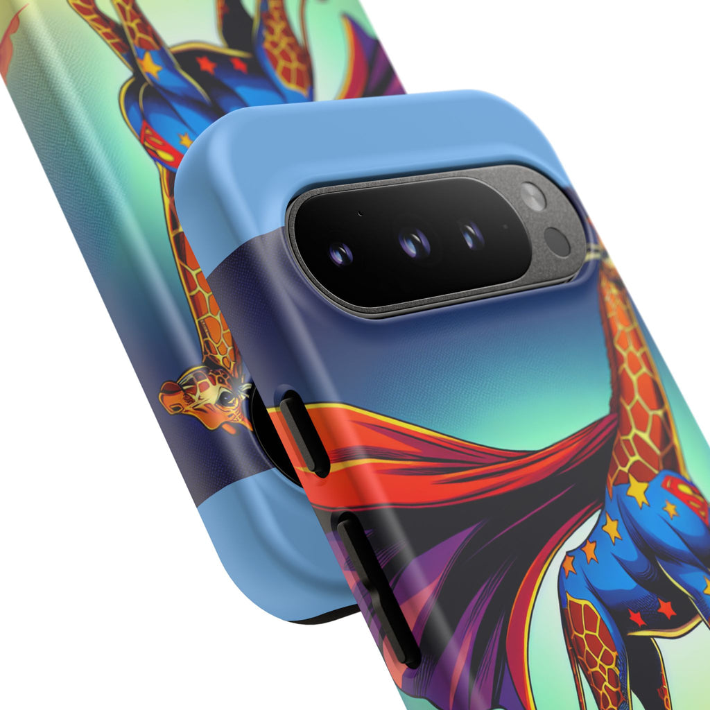 Superhero Giraffe Phone Case | Tough Cases, Unique Gifts, Animal Lover Accessories, Fun Tech Protectors, Cute Phone Covers, Birthday Gift