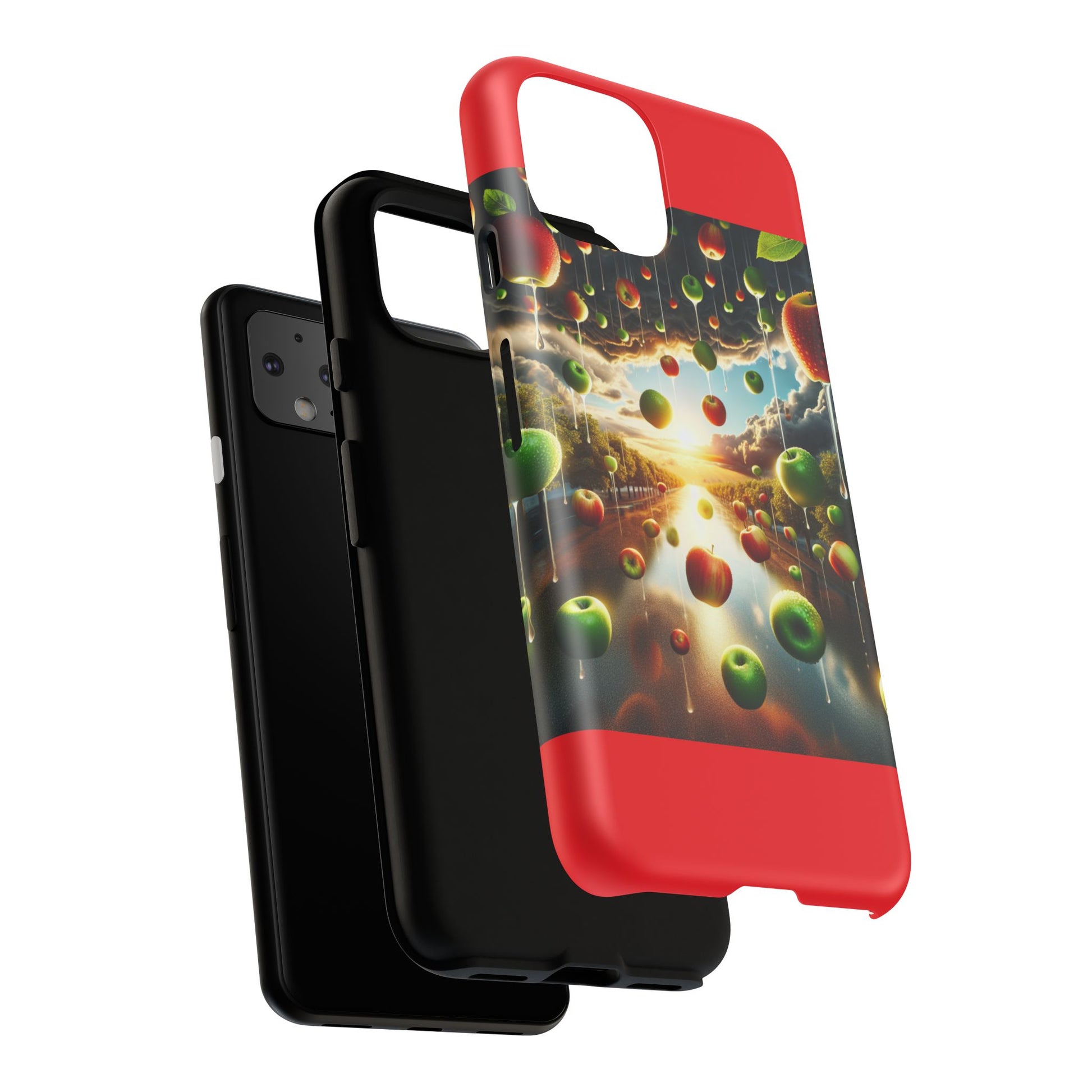 Vibrant Phone Case with Artistic Apple Design, Unique Gift for Art Lovers, Trendy Accessory for Any Occasion, Stylish Smartphone Cover