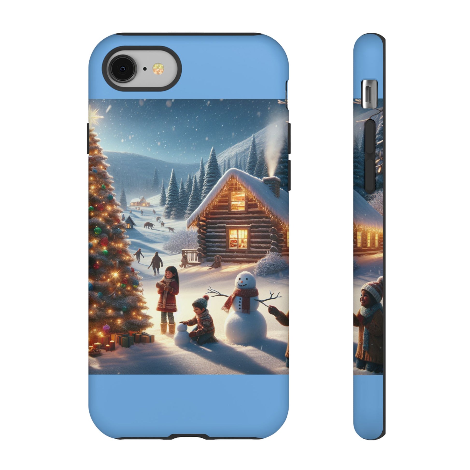 Winter Wonderland Phone Case, Holiday Gift for Him/Her, Cute Christmas Phone Cover, Unique Winter Scene Case, Festive Tech Accessories
