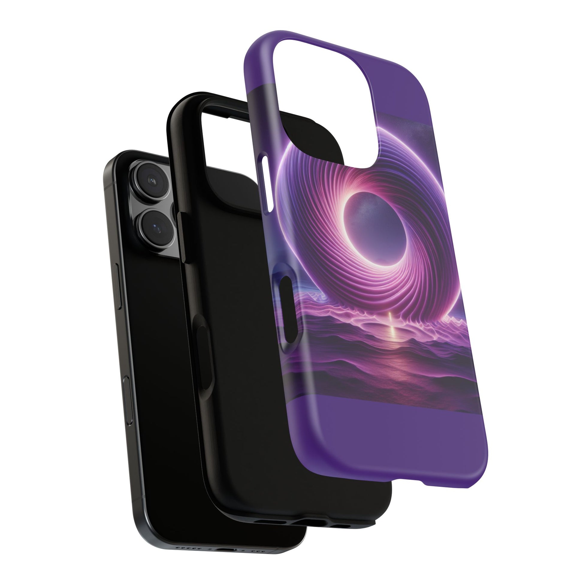 Colorful Phone Case with Swirling Design, Tough Phone Cover, Cosmic Phone Protector, Unique Gift for Tech Lovers, Stylish Smartphone Shell