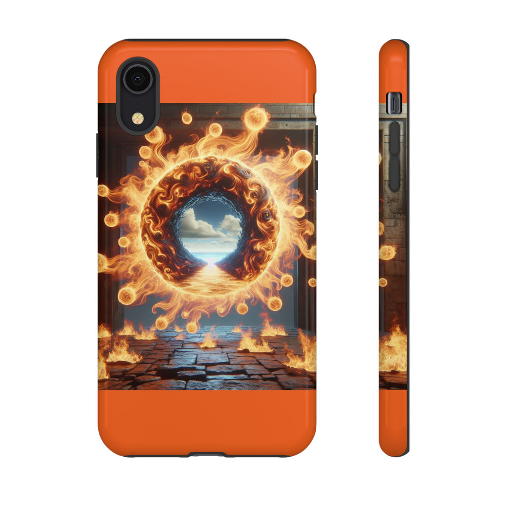 Vibrant Phone Case, Tough Cases for Gamers, Fire Element Phone Cover, Unique Protector, Game Lover Gifts
