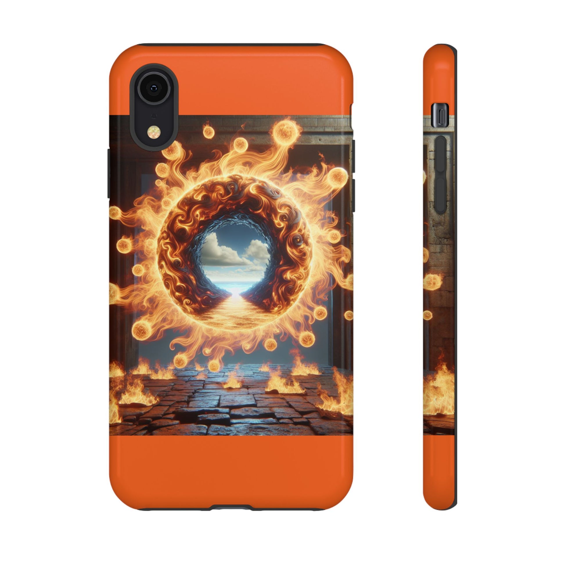 Vibrant Phone Case, Tough Cases for Gamers, Fire Element Phone Cover, Unique Protector, Game Lover Gifts