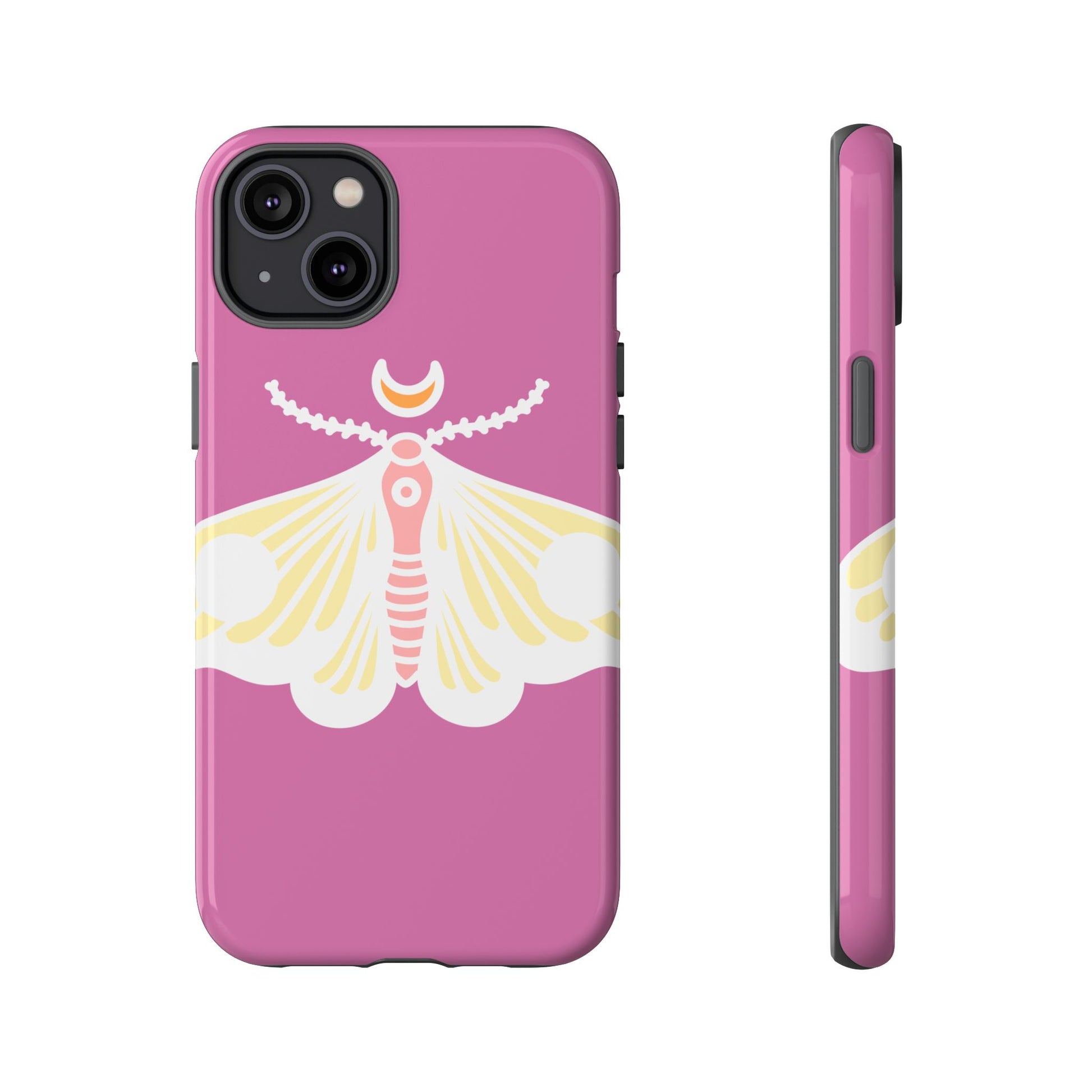 Colorful Moth Phone Case | Tough Cases for iPhone, Unique Gift, Nature Lovers, Boho Style, Trendy Accessories