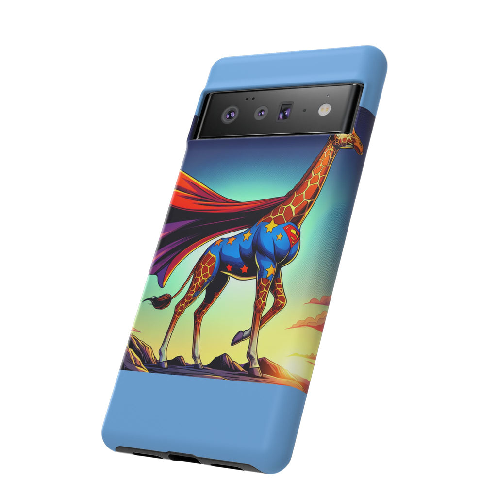 Superhero Giraffe Phone Case | Tough Cases, Unique Gifts, Animal Lover Accessories, Fun Tech Protectors, Cute Phone Covers, Birthday Gift