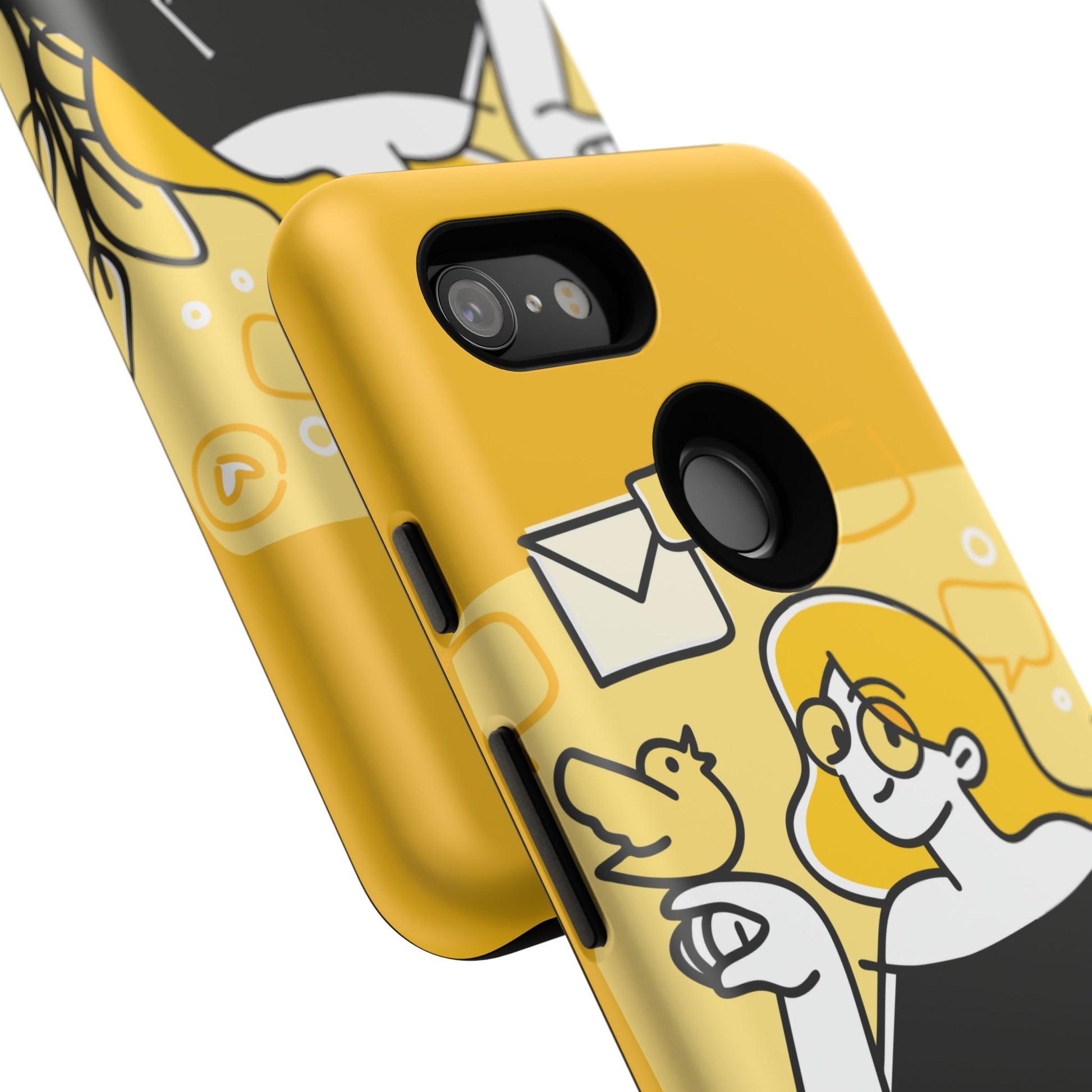 Chic Phone Case with Playful Design, Smartphone Cover, Unique Gift, Trendy Accessory, Eco-Friendly Case