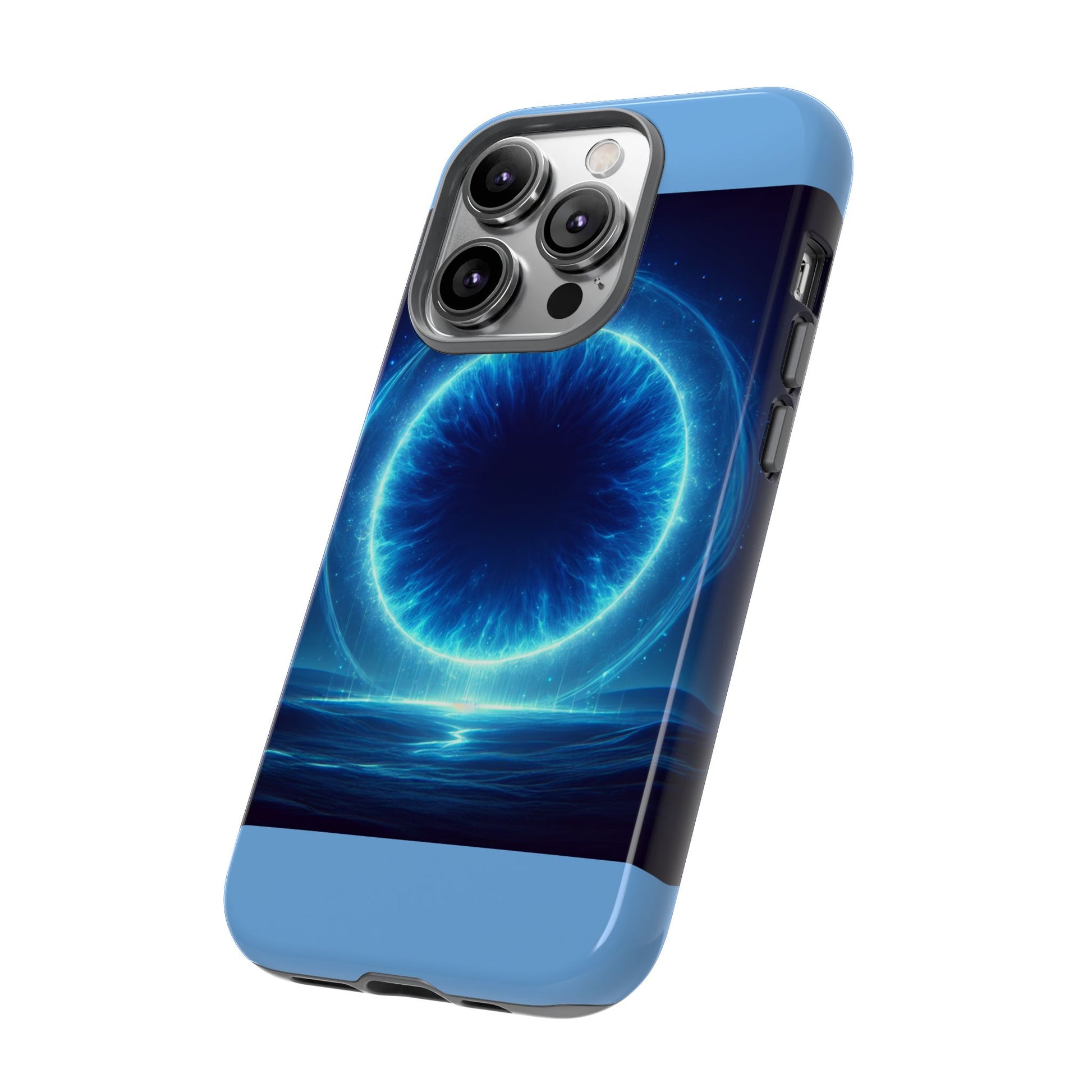 Blue Galaxy Phone Case, Tough Phone Cover, Cosmic Protection Case, Space Design, Gift for Space Lovers