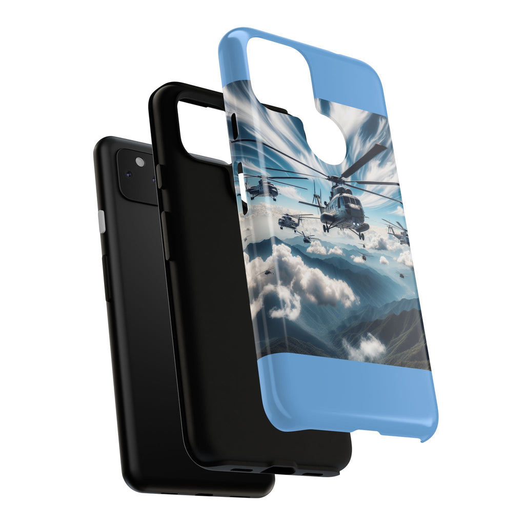 Tough Cases - Helicopter Design Phone Case, Military Style Cover, Unique Gift for Aviation Lovers, Durable Phone Protector, Hobbyist [...]