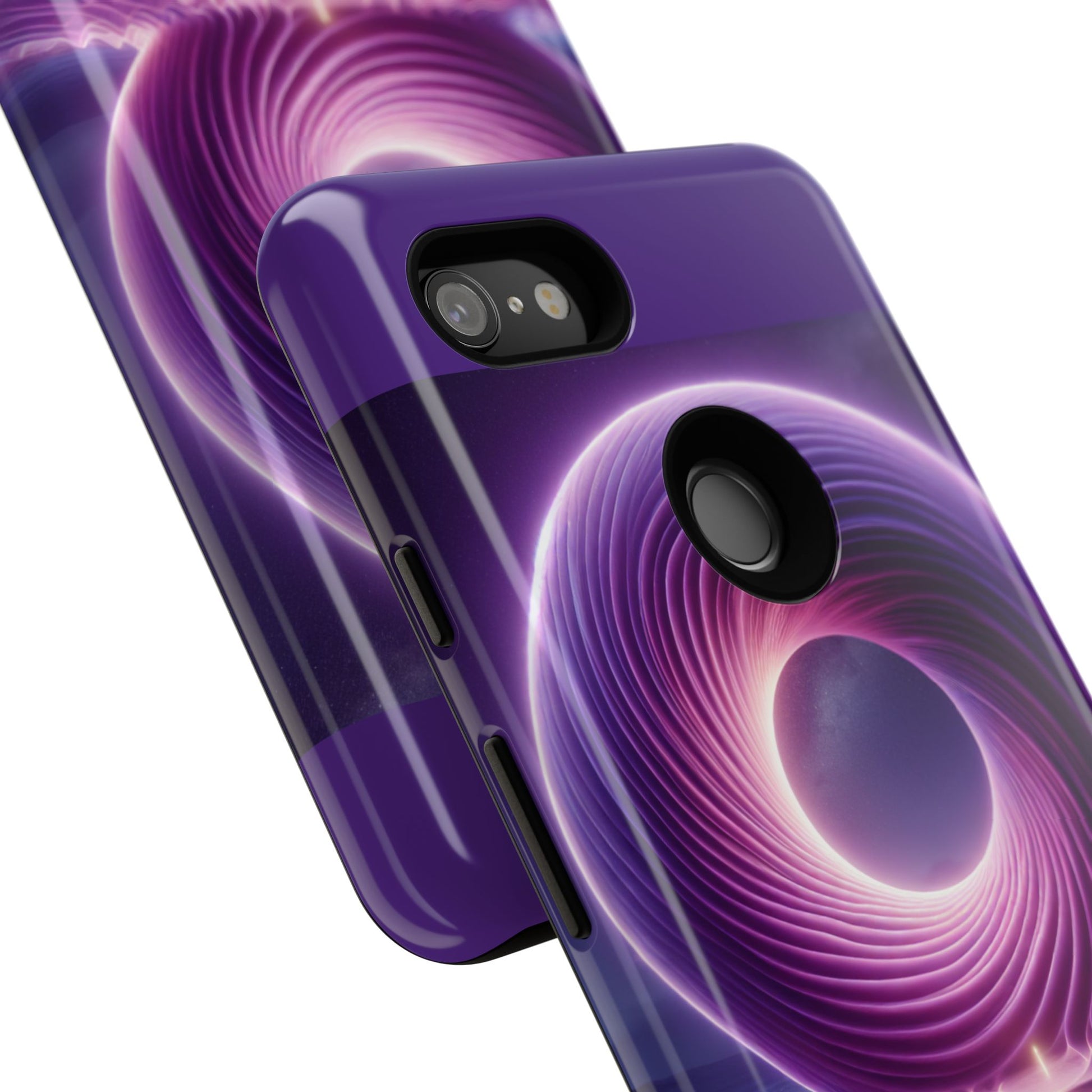 Colorful Phone Case with Swirling Design, Tough Phone Cover, Cosmic Phone Protector, Unique Gift for Tech Lovers, Stylish Smartphone Shell