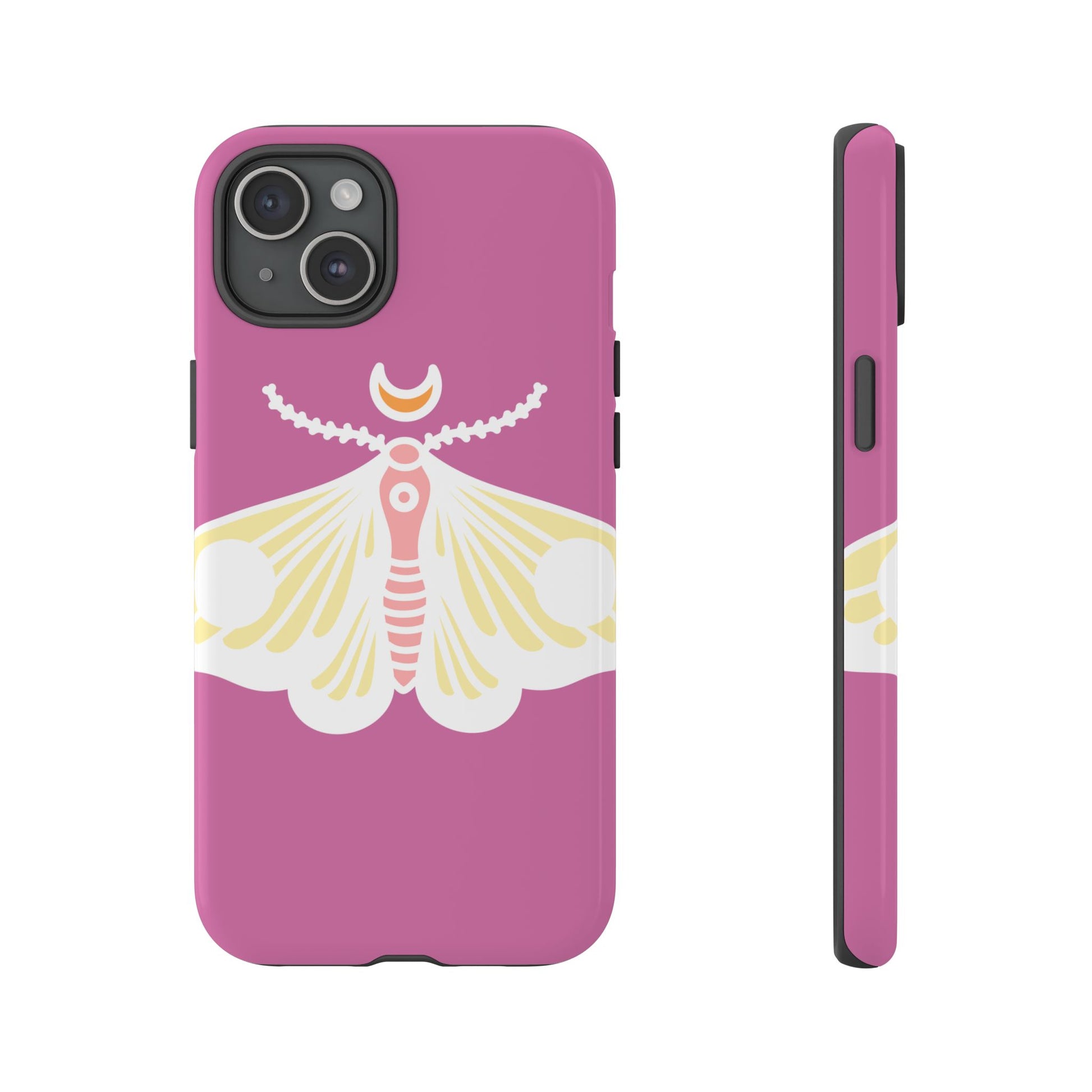 Colorful Moth Phone Case | Tough Cases for iPhone, Unique Gift, Nature Lovers, Boho Style, Trendy Accessories