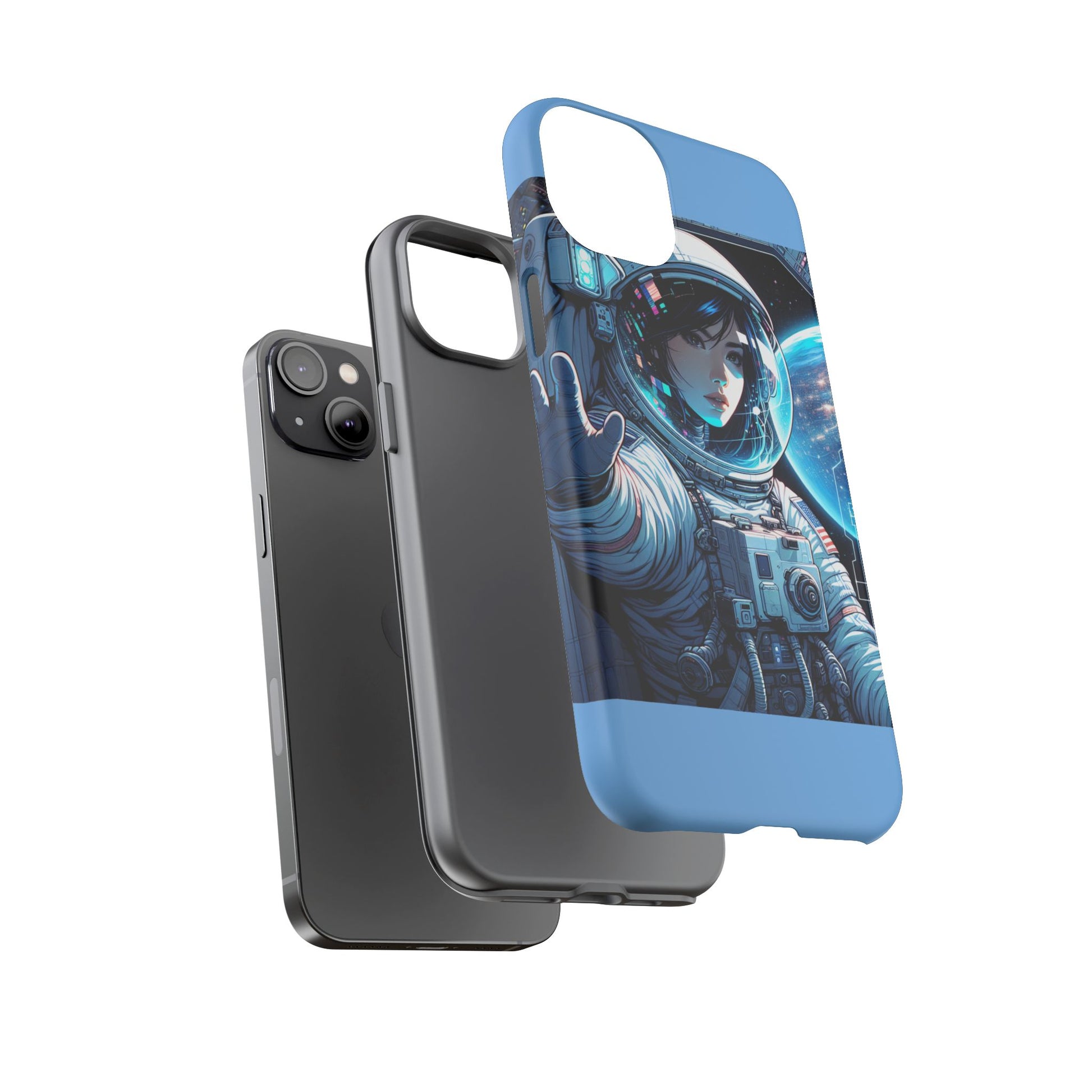 Astronaut Phone Case, Space-Themed Tough Case, Unique Gift for Science Lovers, Trendy Protection for Smartphones, Cool Tech Accessories