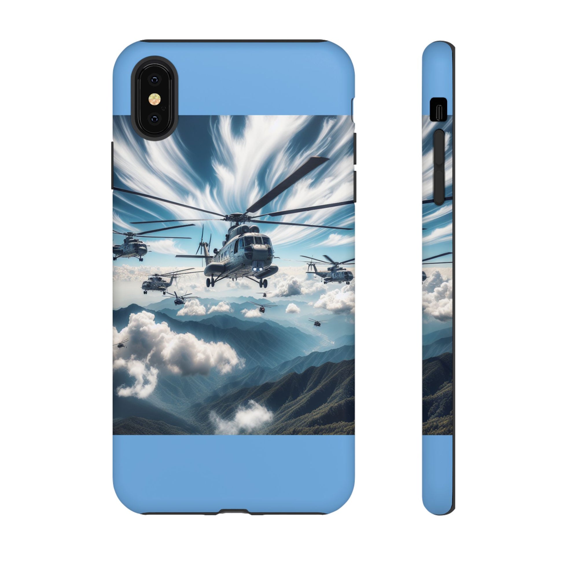 Tough Cases - Helicopter Design Phone Case, Military Style Cover, Unique Gift for Aviation Lovers, Durable Phone Protector, Hobbyist [...]