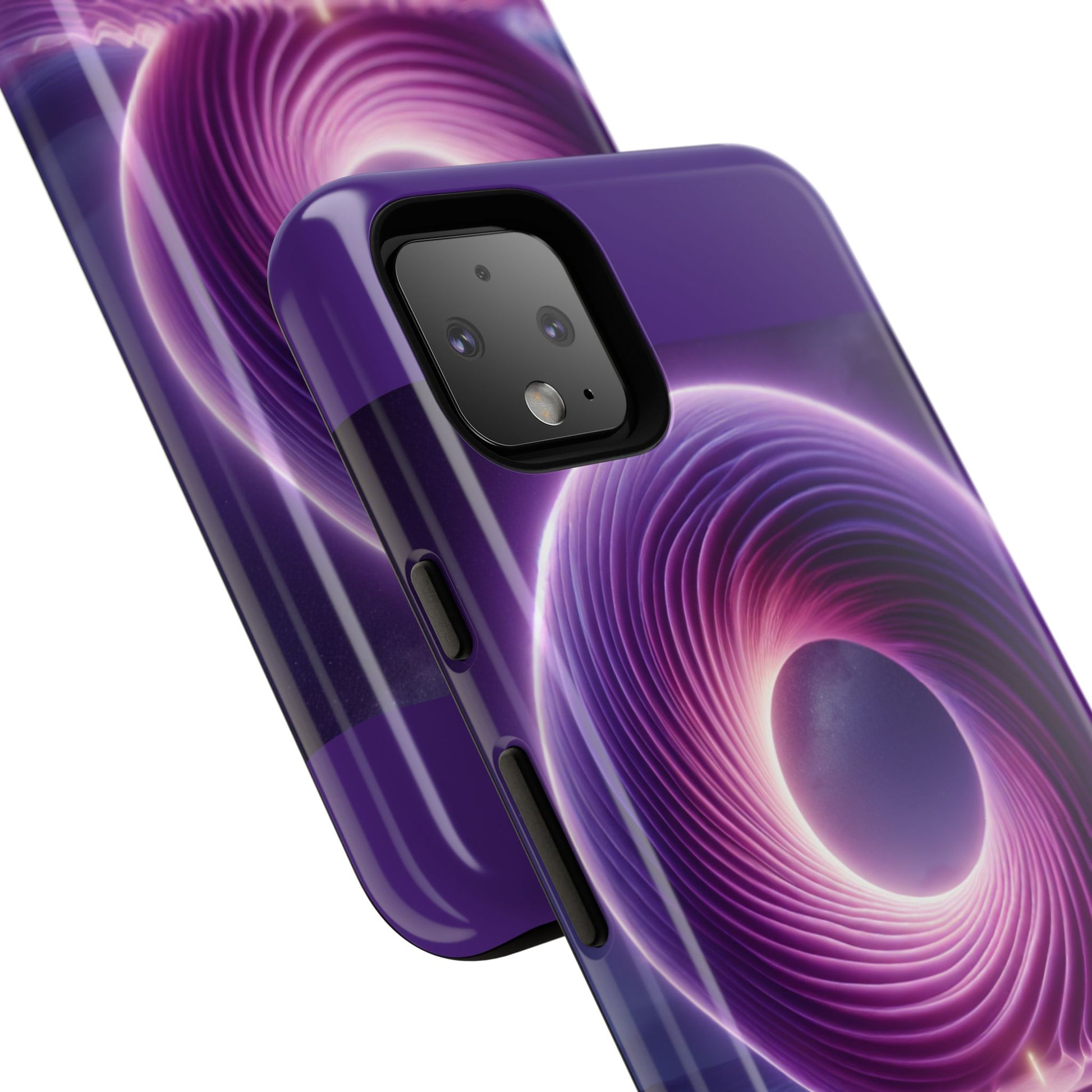 Colorful Phone Case with Swirling Design, Tough Phone Cover, Cosmic Phone Protector, Unique Gift for Tech Lovers, Stylish Smartphone Shell