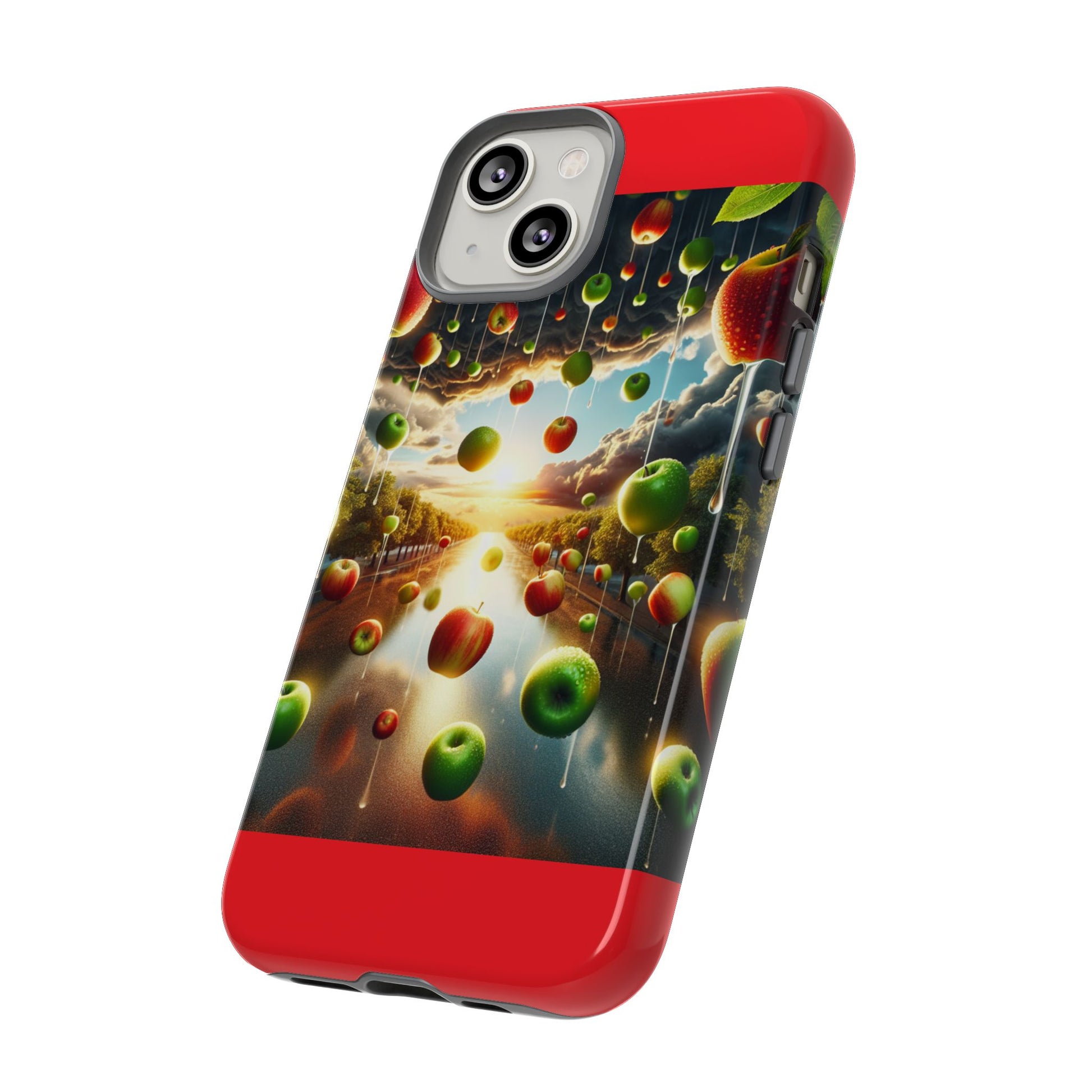 Vibrant Phone Case with Artistic Apple Design, Unique Gift for Art Lovers, Trendy Accessory for Any Occasion, Stylish Smartphone Cover