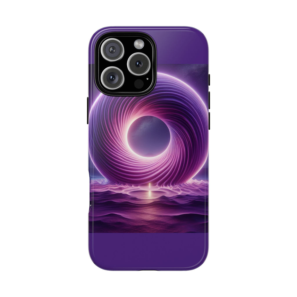 Colorful Phone Case with Swirling Design, Tough Phone Cover, Cosmic Phone Protector, Unique Gift for Tech Lovers, Stylish Smartphone Shell