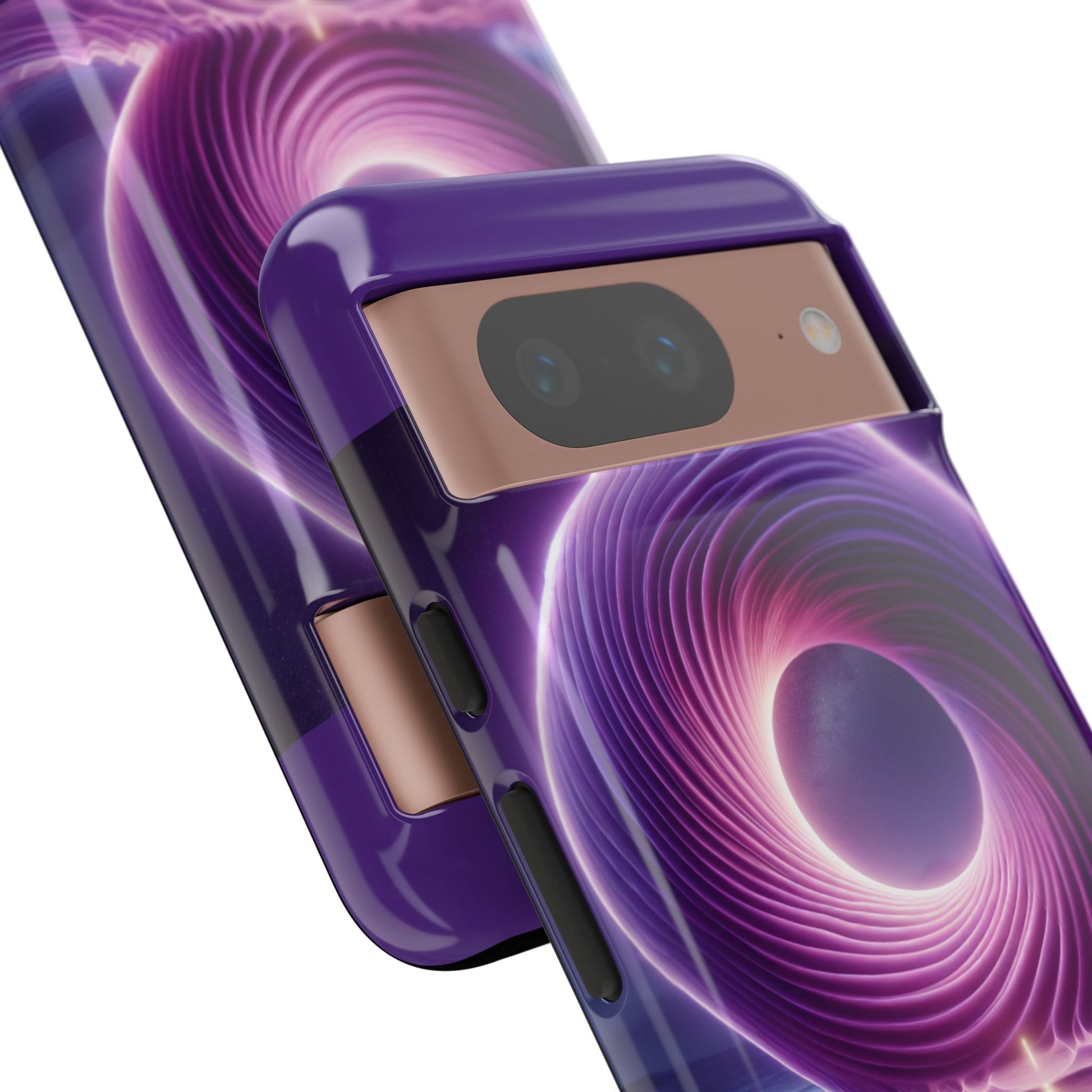 Colorful Phone Case with Swirling Design, Tough Phone Cover, Cosmic Phone Protector, Unique Gift for Tech Lovers, Stylish Smartphone Shell