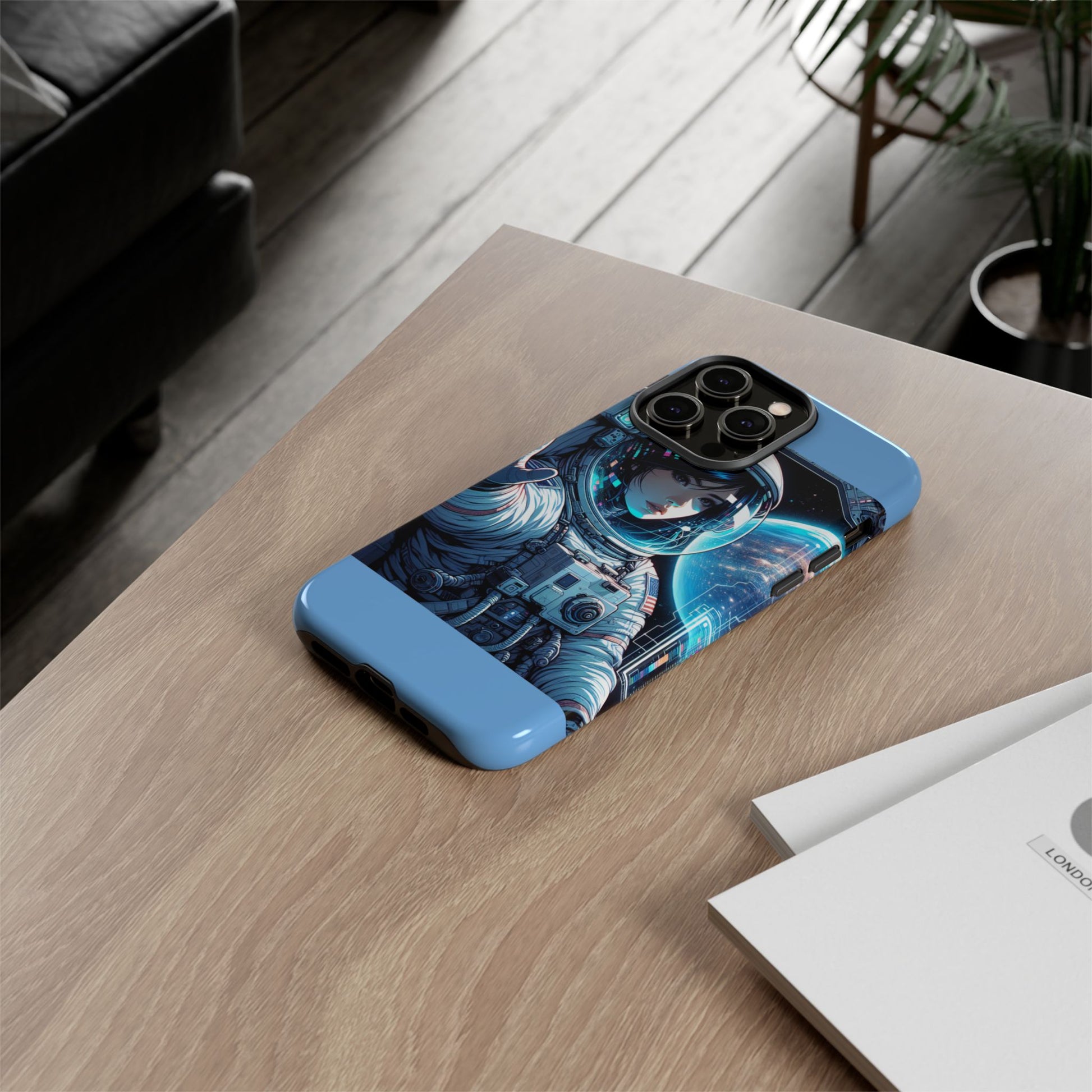 Astronaut Phone Case, Space-Themed Tough Case, Unique Gift for Science Lovers, Trendy Protection for Smartphones, Cool Tech Accessories
