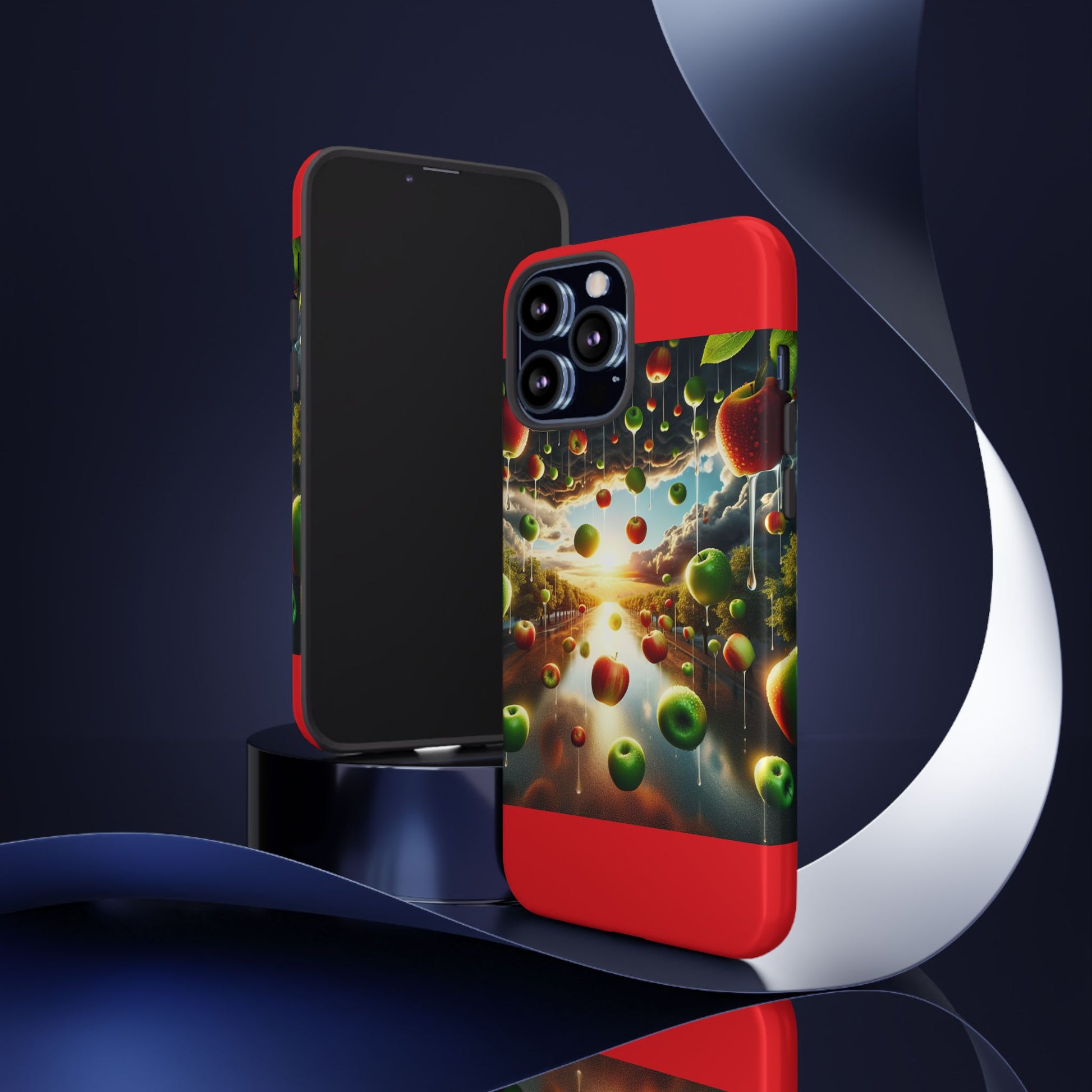 Vibrant Phone Case with Artistic Apple Design, Unique Gift for Art Lovers, Trendy Accessory for Any Occasion, Stylish Smartphone Cover