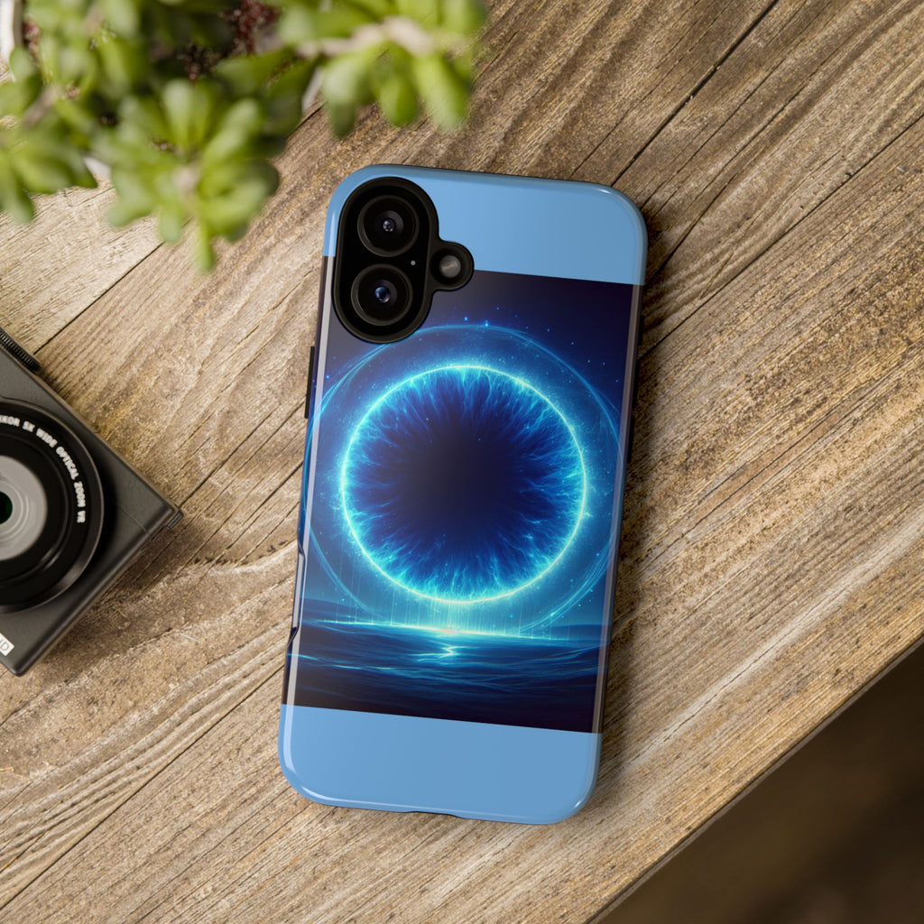 Blue Galaxy Phone Case, Tough Phone Cover, Cosmic Protection Case, Space Design, Gift for Space Lovers
