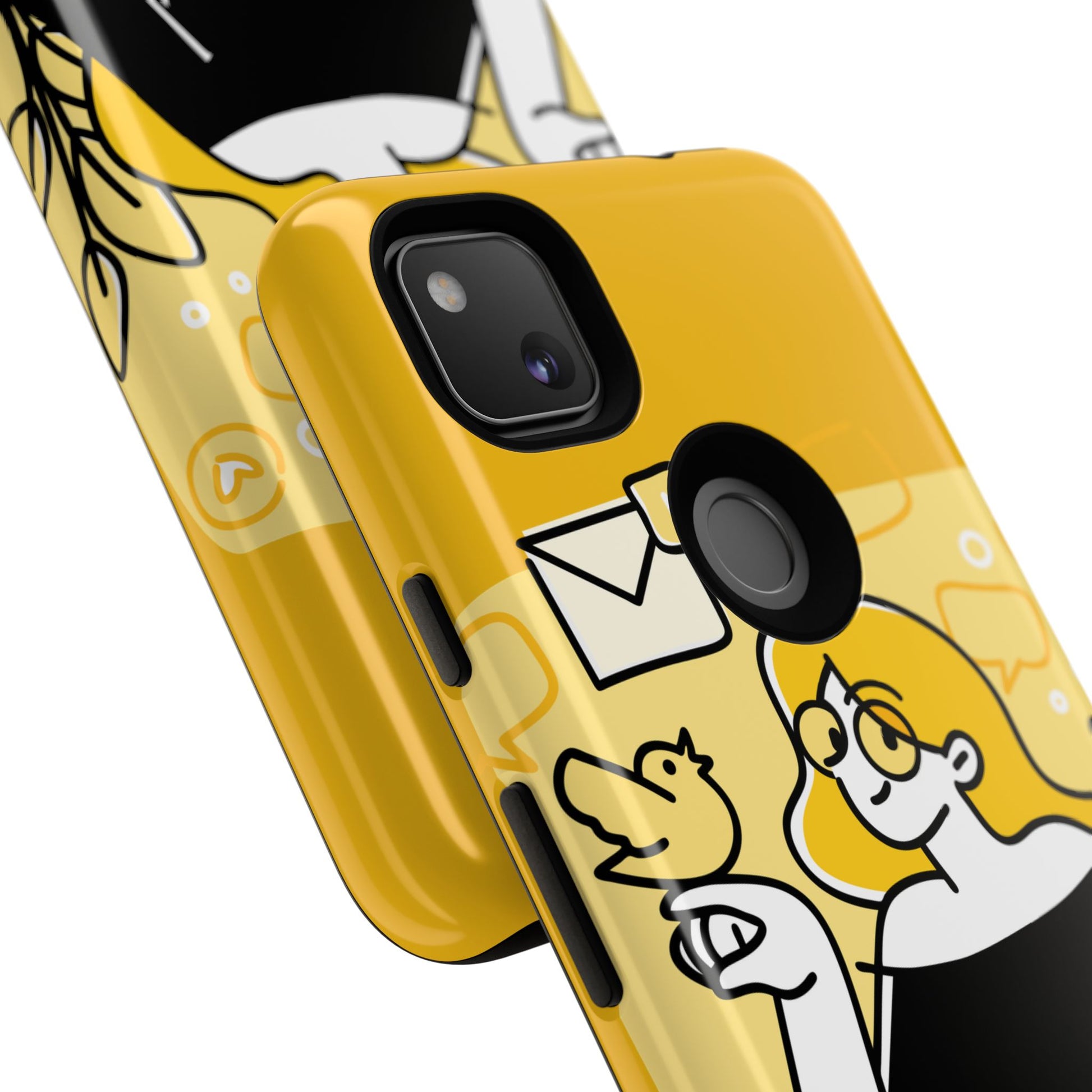 Chic Phone Case with Playful Design, Smartphone Cover, Unique Gift, Trendy Accessory, Eco-Friendly Case