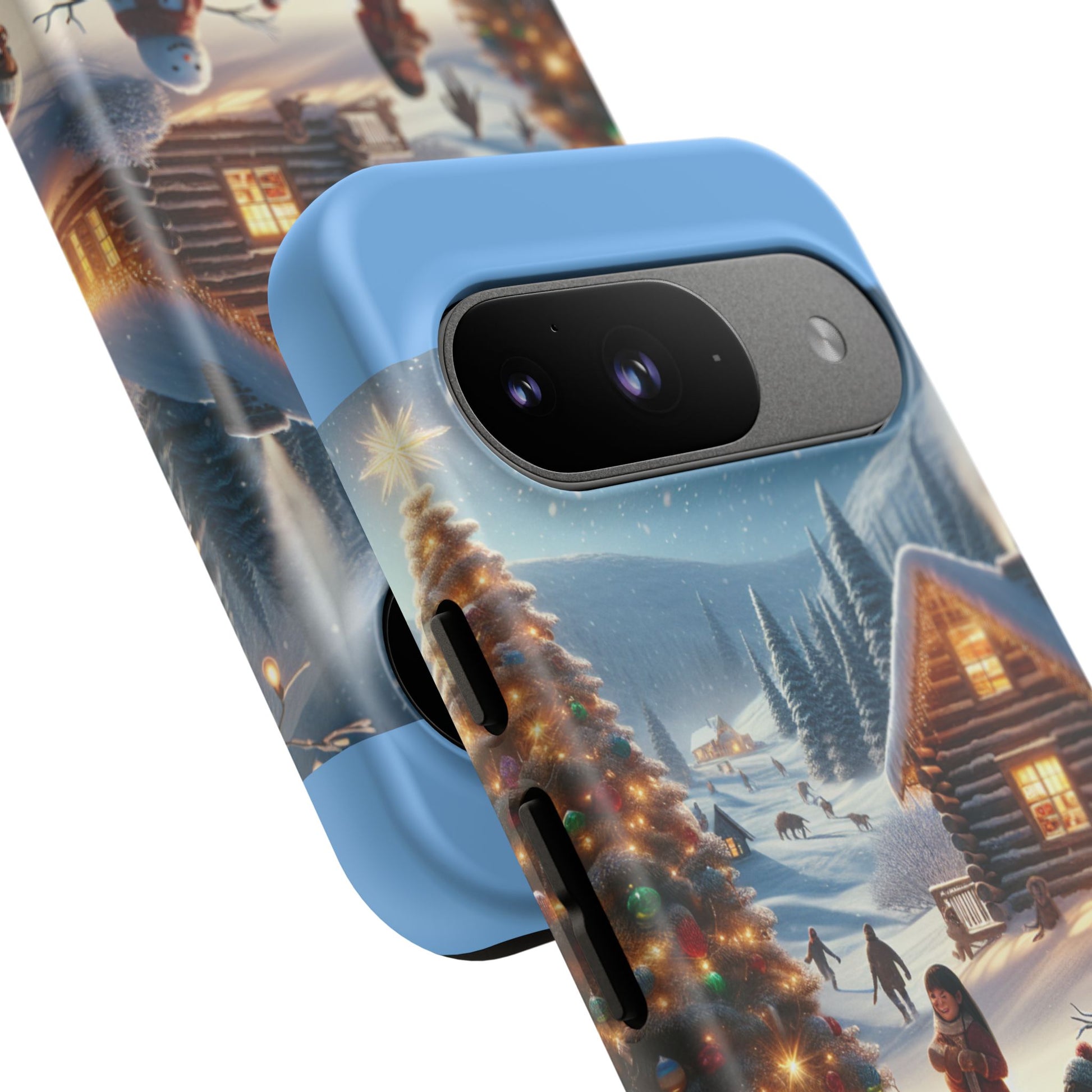 Winter Wonderland Phone Case, Holiday Gift for Him/Her, Cute Christmas Phone Cover, Unique Winter Scene Case, Festive Tech Accessories