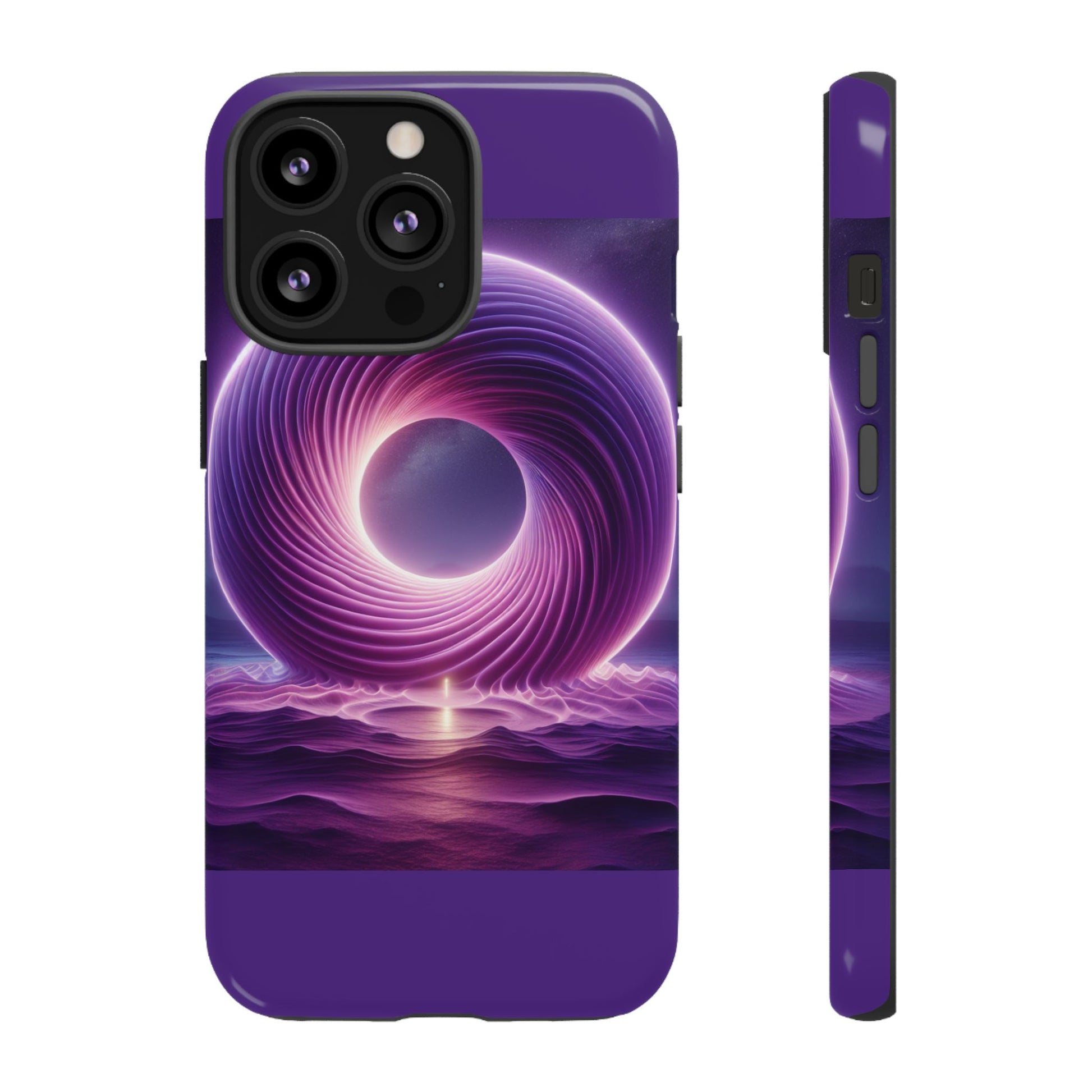 Colorful Phone Case with Swirling Design, Tough Phone Cover, Cosmic Phone Protector, Unique Gift for Tech Lovers, Stylish Smartphone Shell