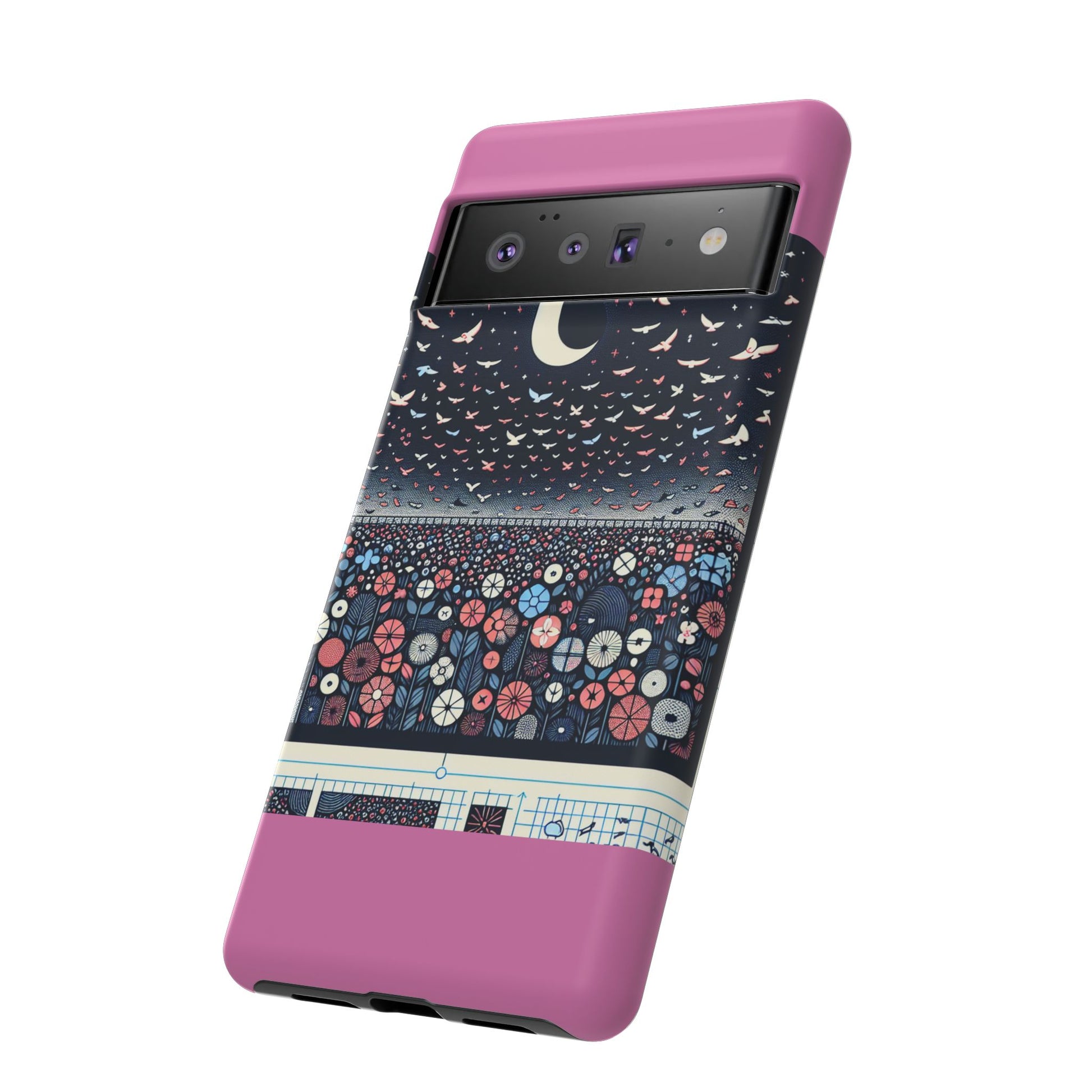 Floral Phone Case, Tough Cases for iPhone, Nature-Inspired Design, Gift for Her, Stylish Protection, Trending Accessory