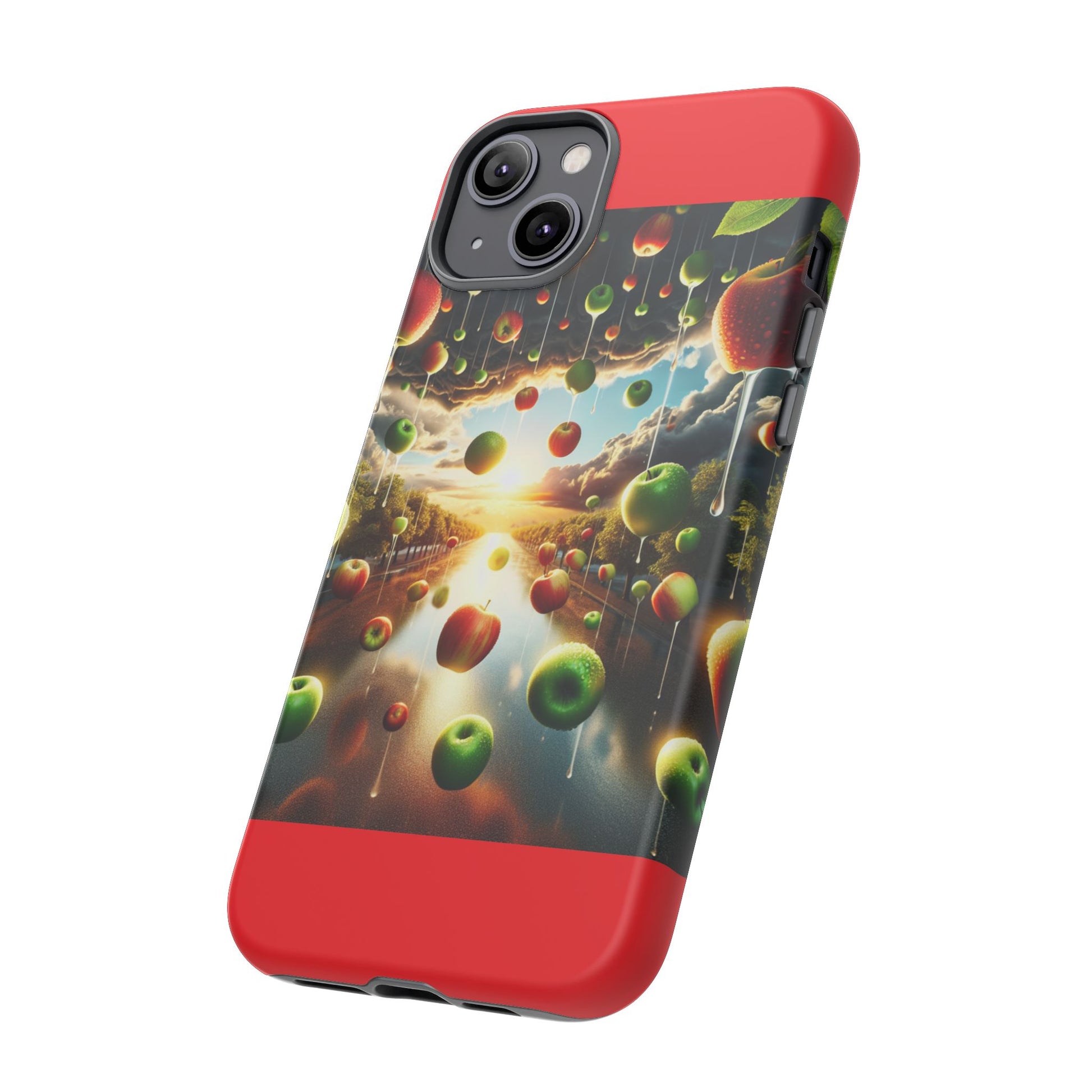 Vibrant Phone Case with Artistic Apple Design, Unique Gift for Art Lovers, Trendy Accessory for Any Occasion, Stylish Smartphone Cover