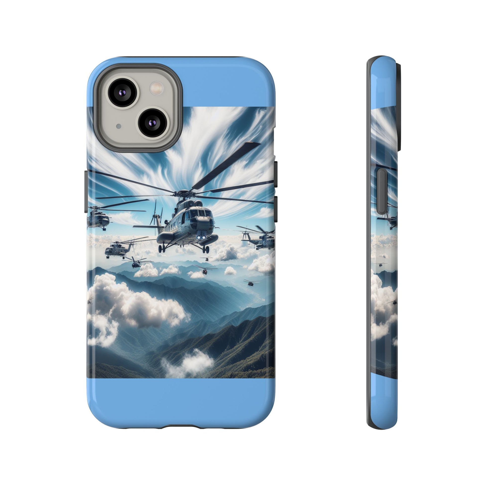 Tough Cases - Helicopter Design Phone Case, Military Style Cover, Unique Gift for Aviation Lovers, Durable Phone Protector, Hobbyist [...]
