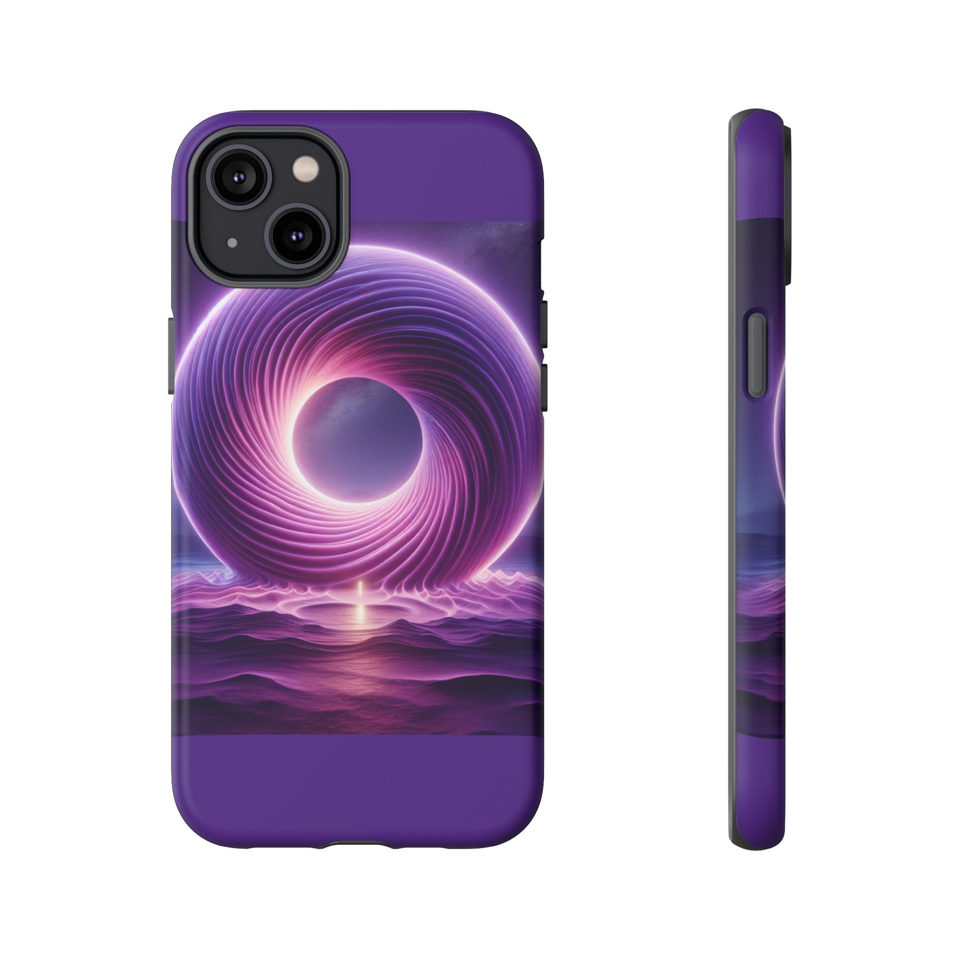 Colorful Phone Case with Swirling Design, Tough Phone Cover, Cosmic Phone Protector, Unique Gift for Tech Lovers, Stylish Smartphone Shell