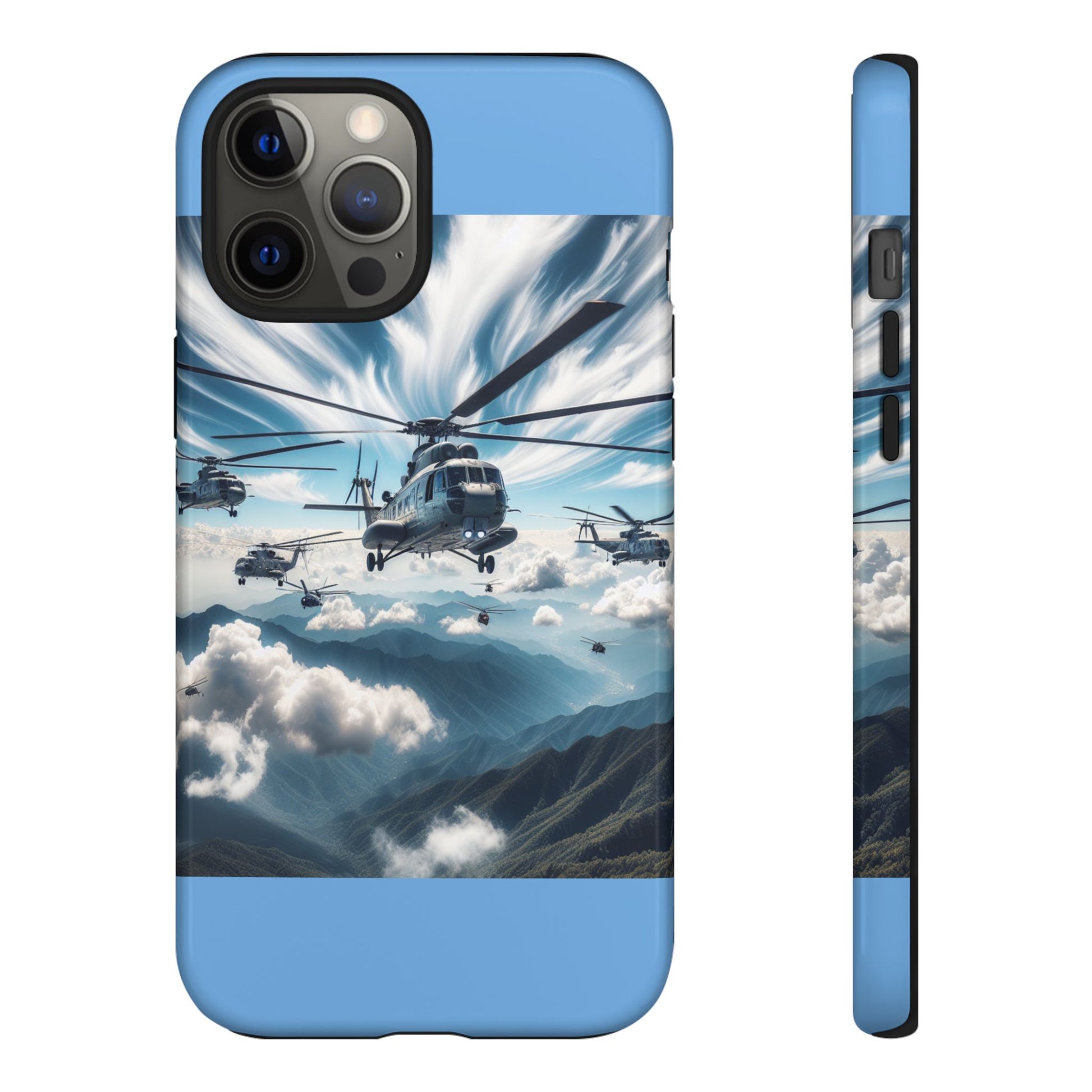 Tough Cases - Helicopter Design Phone Case, Military Style Cover, Unique Gift for Aviation Lovers, Durable Phone Protector, Hobbyist [...]