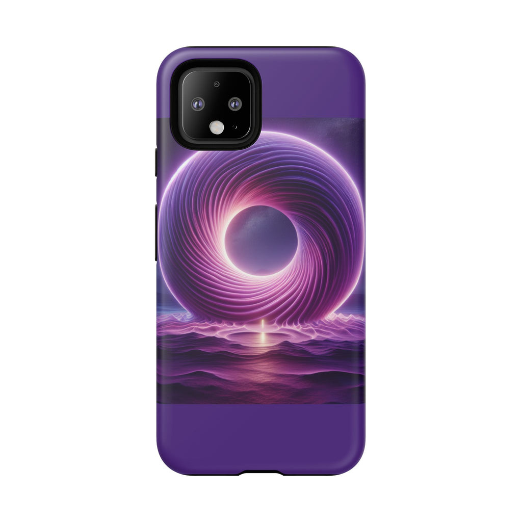 Colorful Phone Case with Swirling Design, Tough Phone Cover, Cosmic Phone Protector, Unique Gift for Tech Lovers, Stylish Smartphone Shell