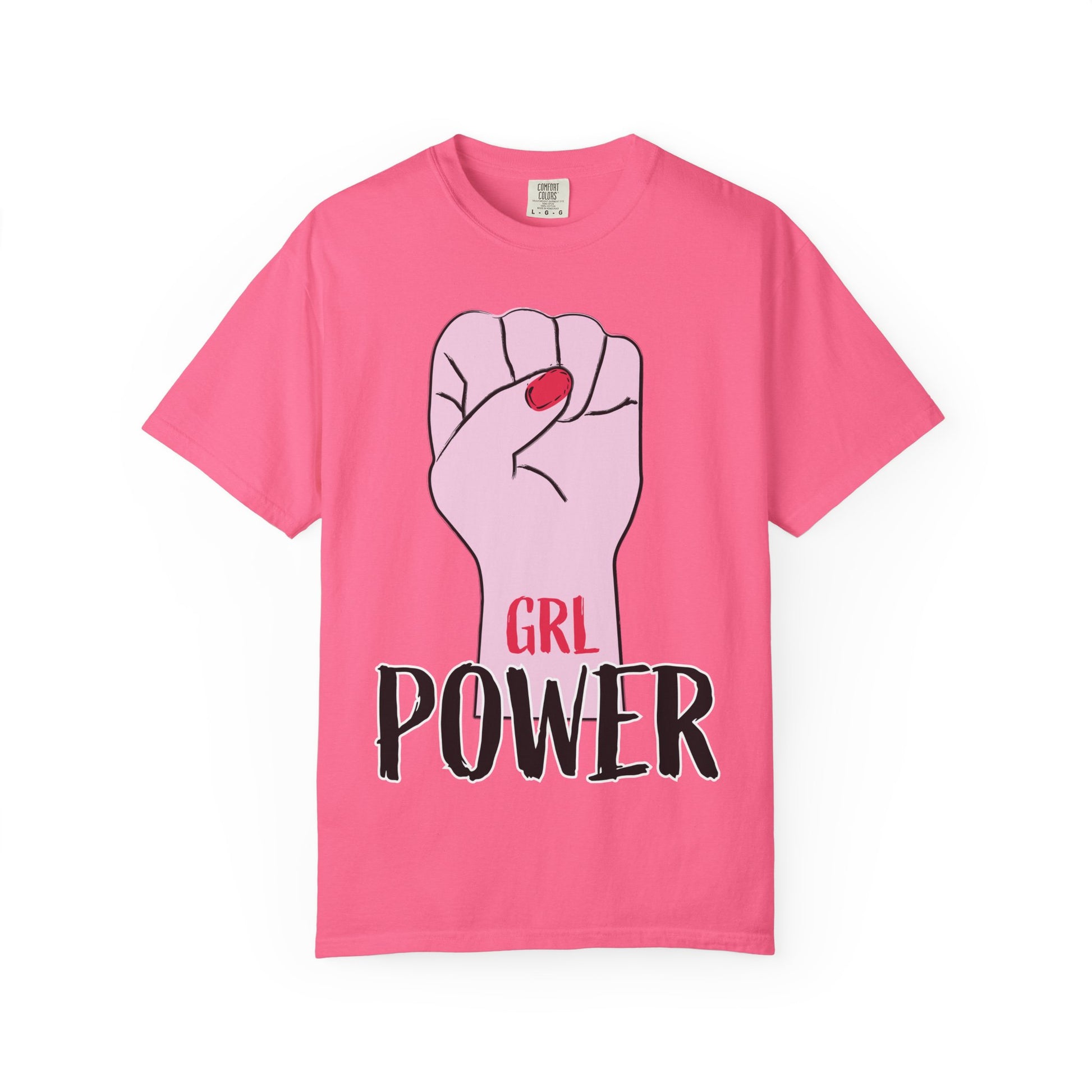 Empowering Feminist T-Shirt, GRL POWER Tee, Unisex Graphic Tee, Gift for Her, Casual Wear, Activism Apparel