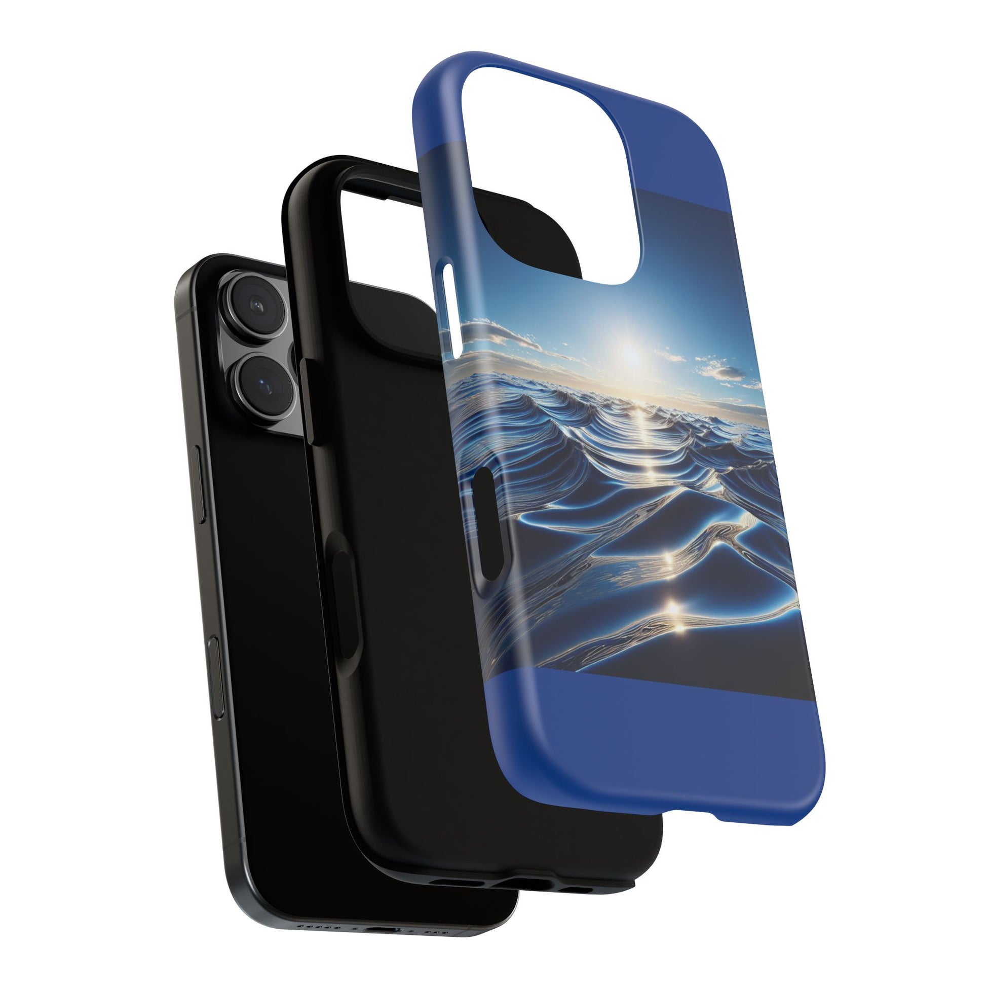 Ocean Wave Phone Case, Tough Phone Cover, Stylish Cell Case, Gift for Beach Lovers, Customizable Phone Accessory