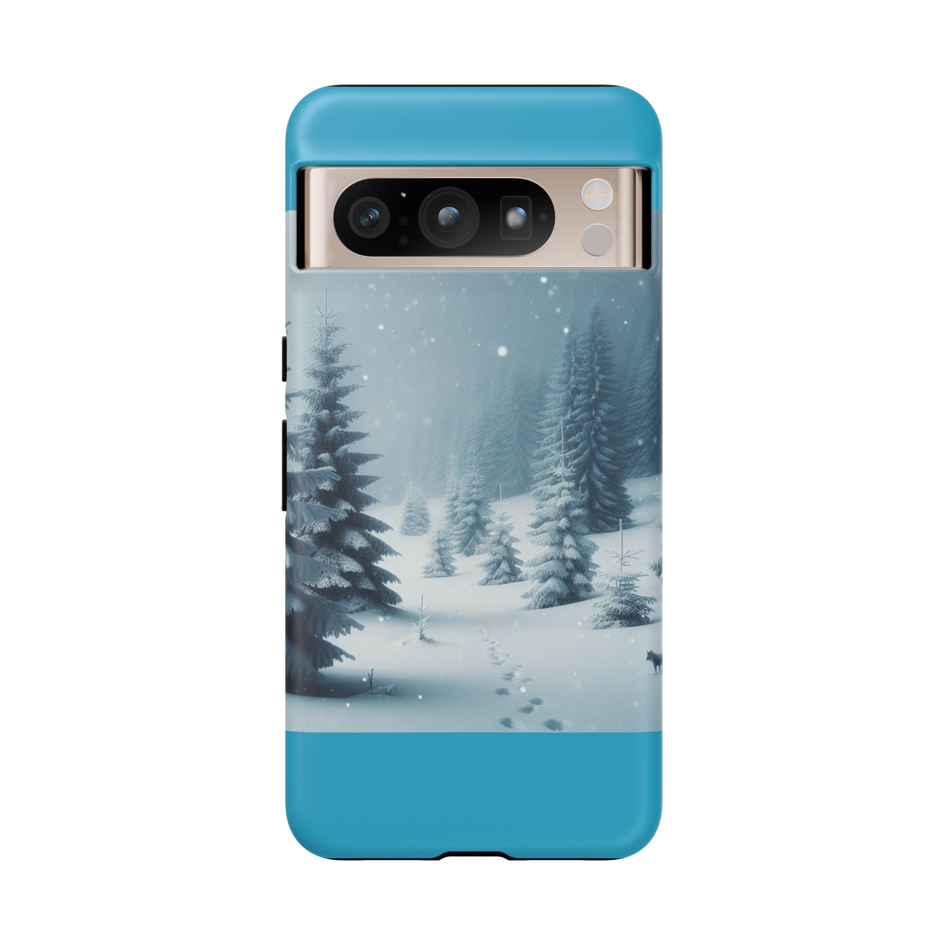 Winter Forest Phone Case, Tough Cases for iPhone, Snowy Landscape Design, Nature Lover Gift, Holiday Accessories