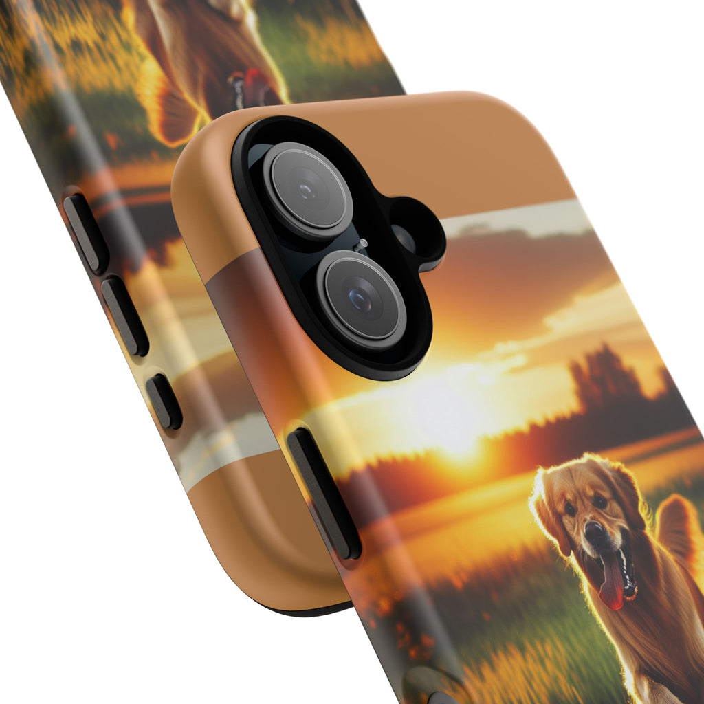 Golden Retriever Phone Case, Pet Lover Gift, Sunset Dog Design, Tough Cases, Cute Animal Accessory, Birthday Present, Christmas Gift