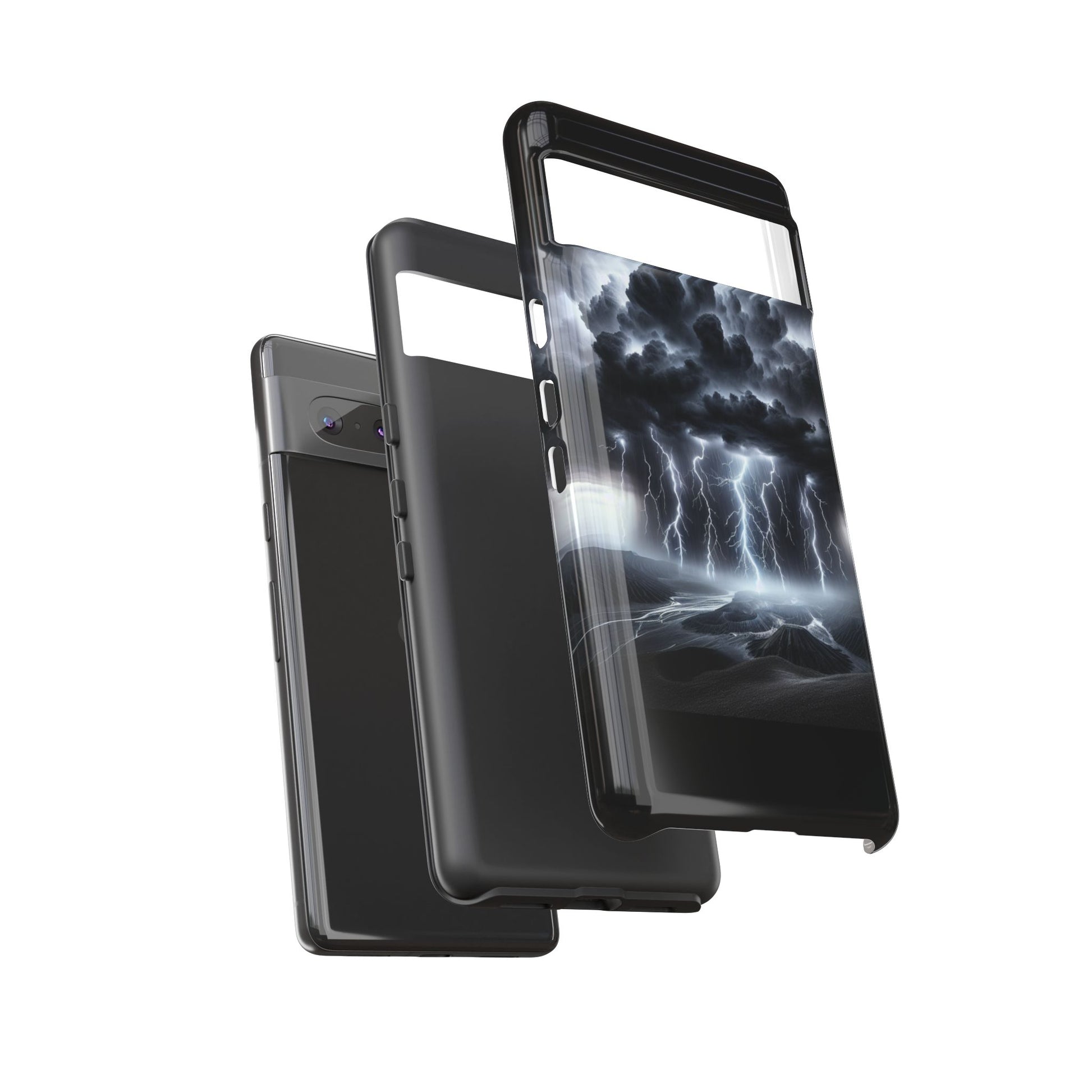 Tough Cases for the Bold: Stormy Thunder Phone Case, Lightning Protection, Durable Cover for Adventurers, Unique Gift for Nature [...]