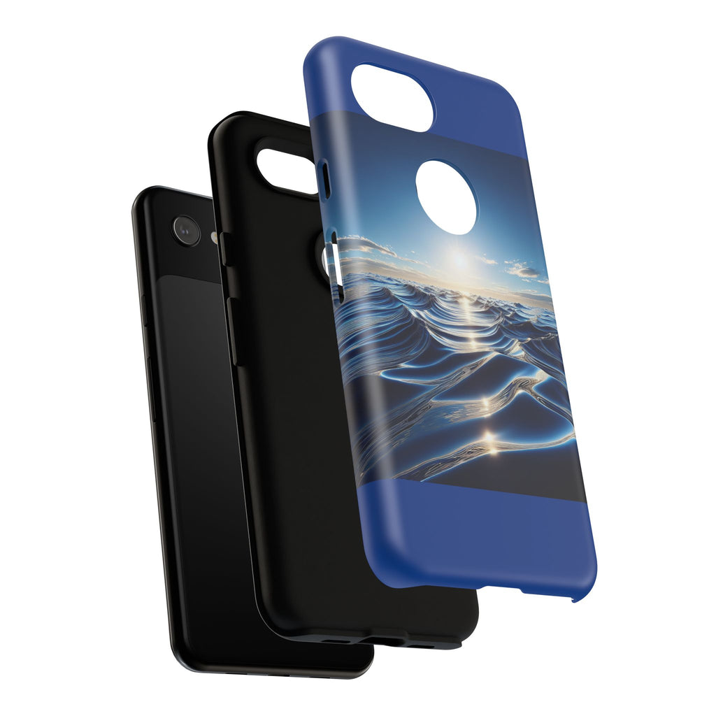 Ocean Wave Phone Case, Tough Phone Cover, Stylish Cell Case, Gift for Beach Lovers, Customizable Phone Accessory
