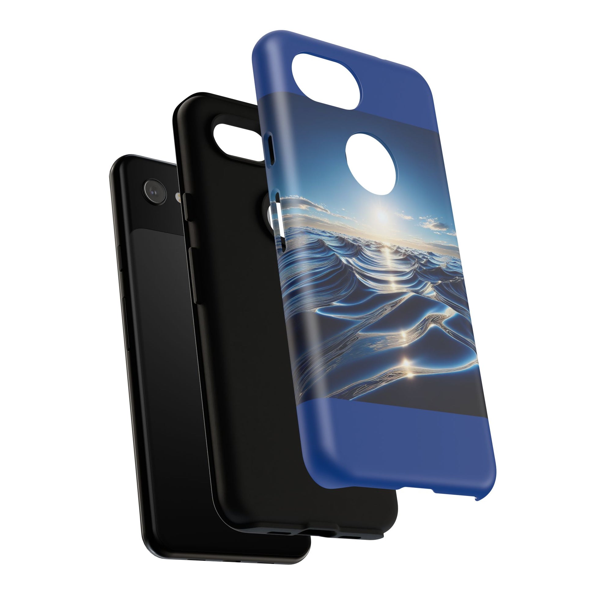 Ocean Wave Phone Case, Tough Phone Cover, Stylish Cell Case, Gift for Beach Lovers, Customizable Phone Accessory