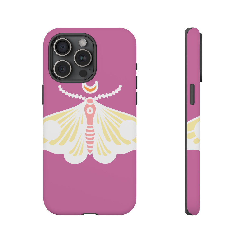 Colorful Moth Phone Case | Tough Cases for iPhone, Unique Gift, Nature Lovers, Boho Style, Trendy Accessories
