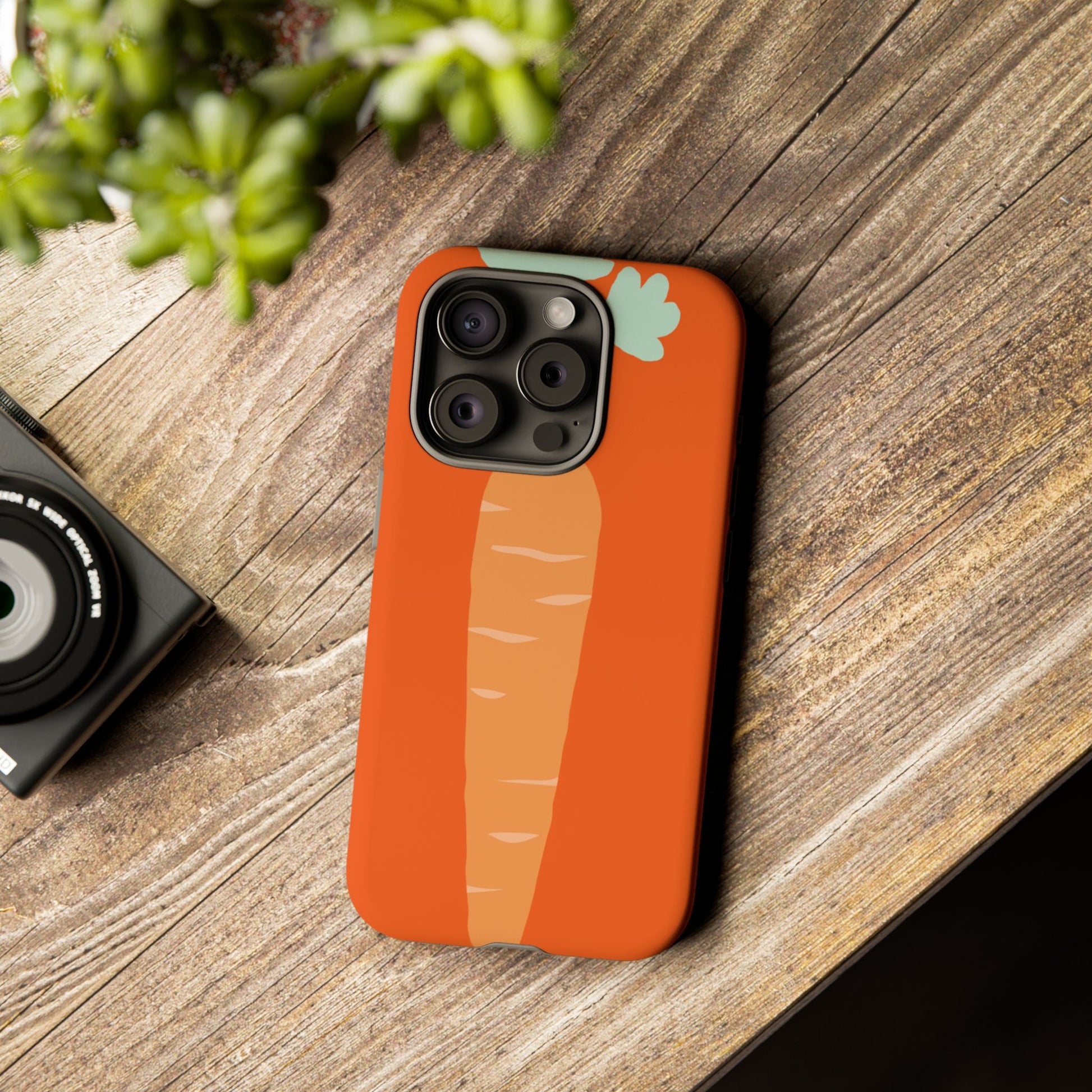 Tough Cases Carrot Phone Case, Cute Smartphone Cover, Fun Gift for Garden Lovers, Fall Decor, Vegan Accessories, Colorful Case
