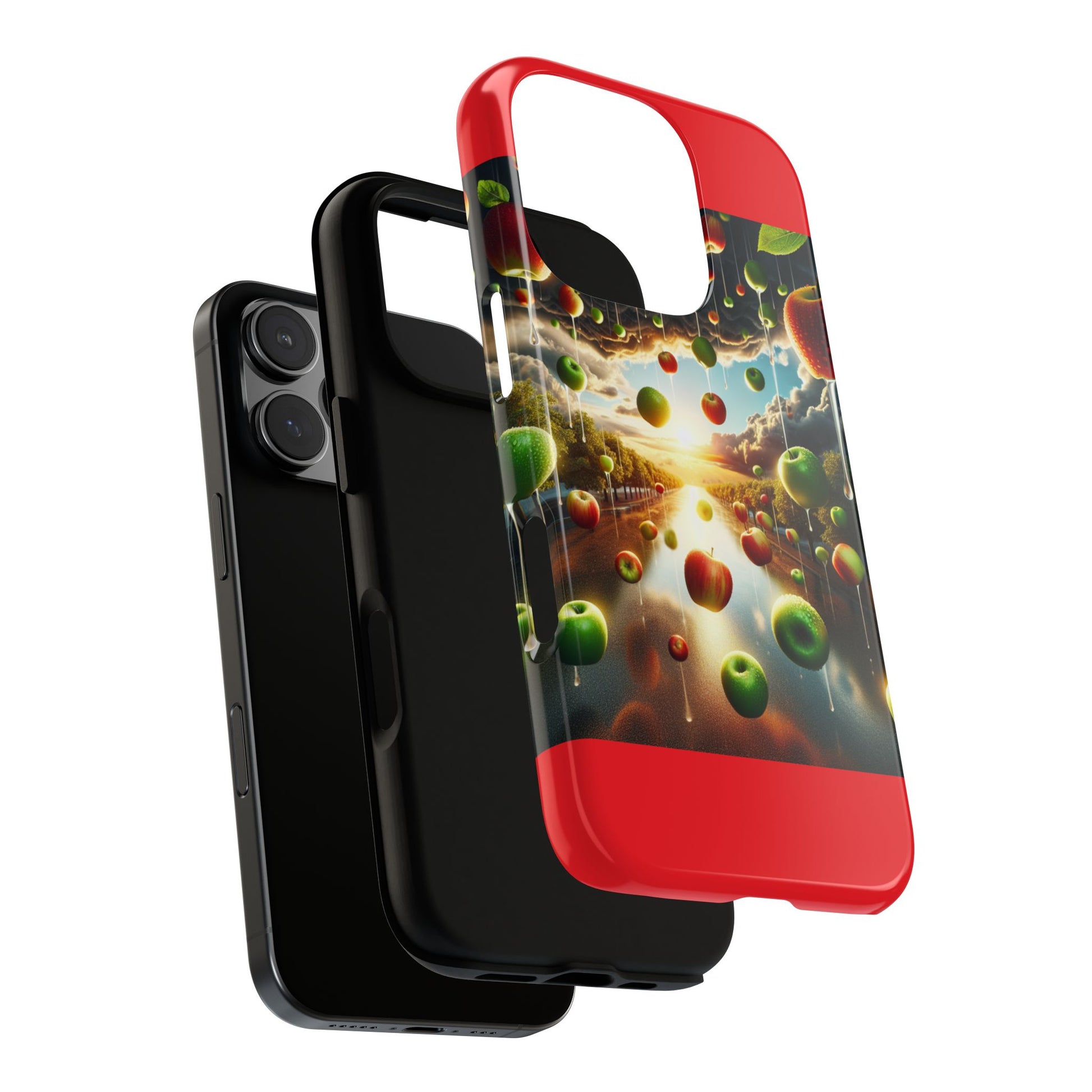 Vibrant Phone Case with Artistic Apple Design, Unique Gift for Art Lovers, Trendy Accessory for Any Occasion, Stylish Smartphone Cover
