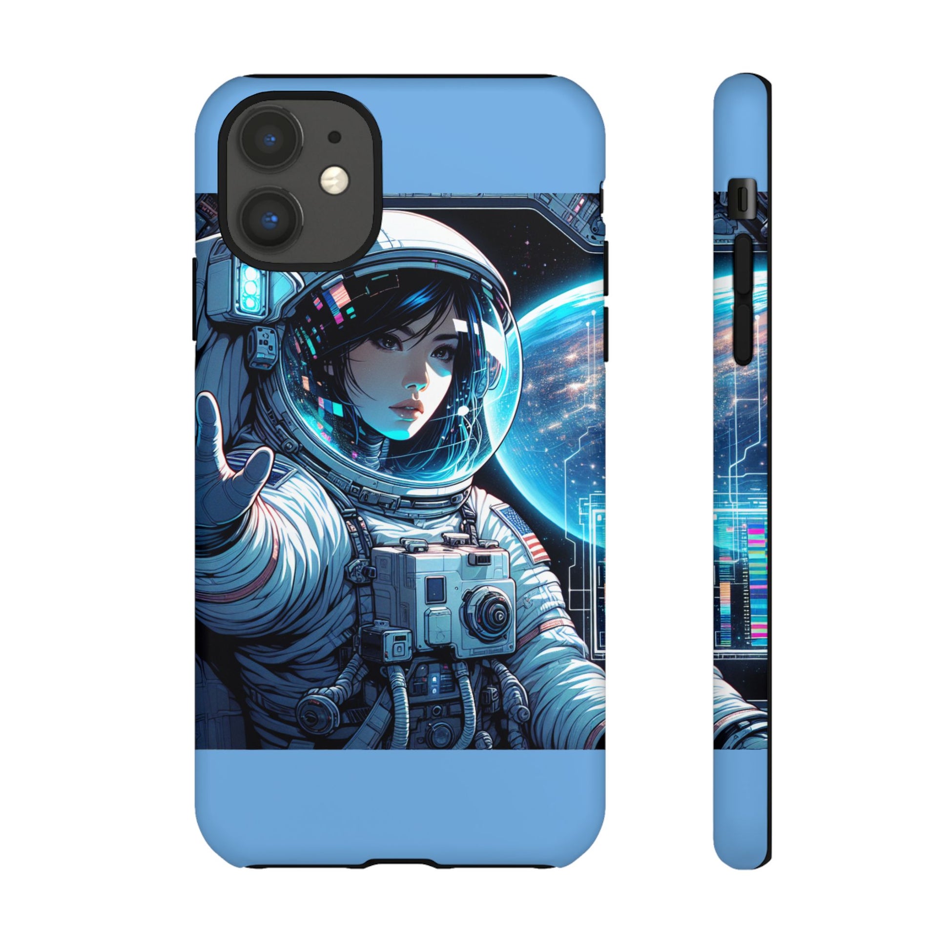 Astronaut Phone Case, Space-Themed Tough Case, Unique Gift for Science Lovers, Trendy Protection for Smartphones, Cool Tech Accessories