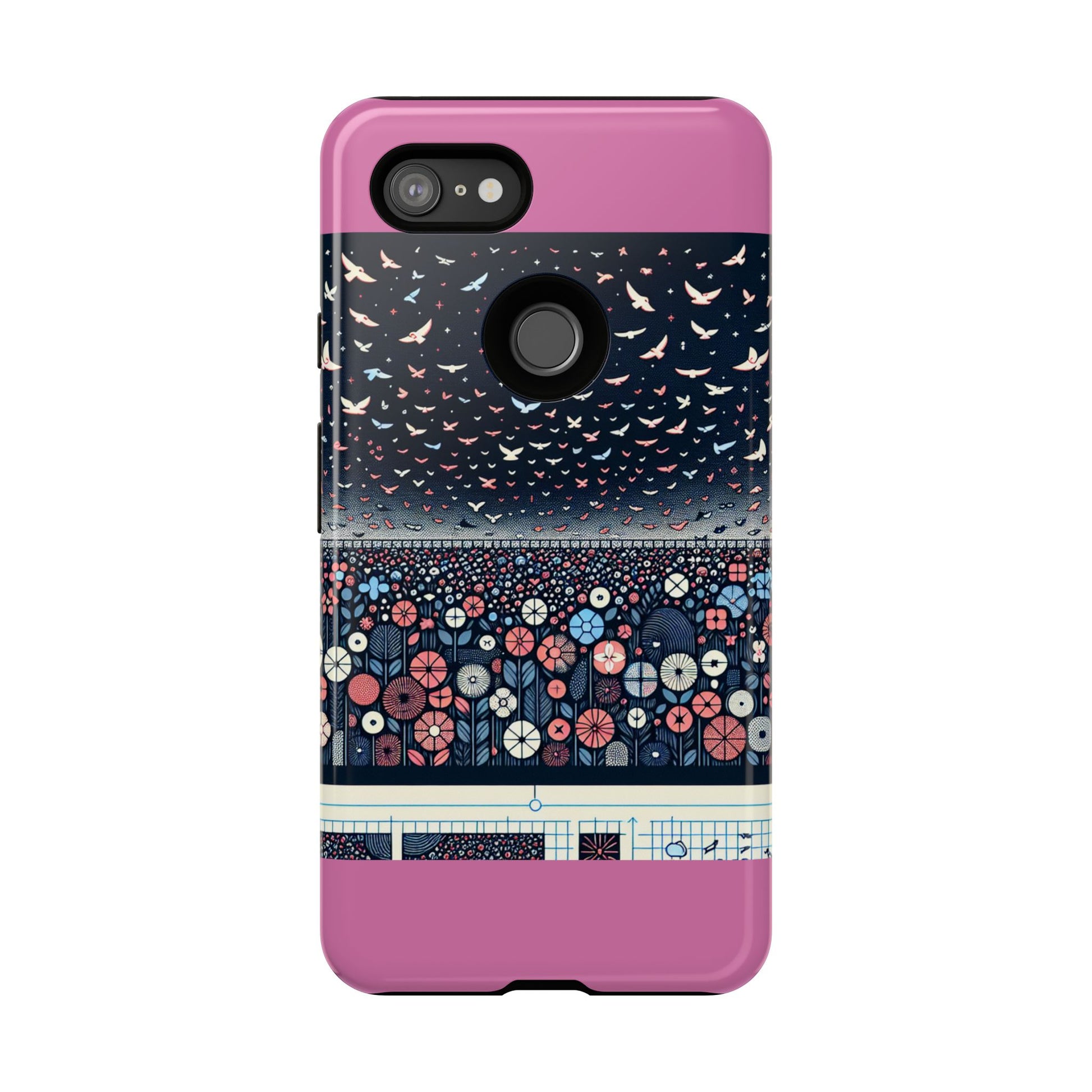 Floral Phone Case, Tough Cases for iPhone, Nature-Inspired Design, Gift for Her, Stylish Protection, Trending Accessory