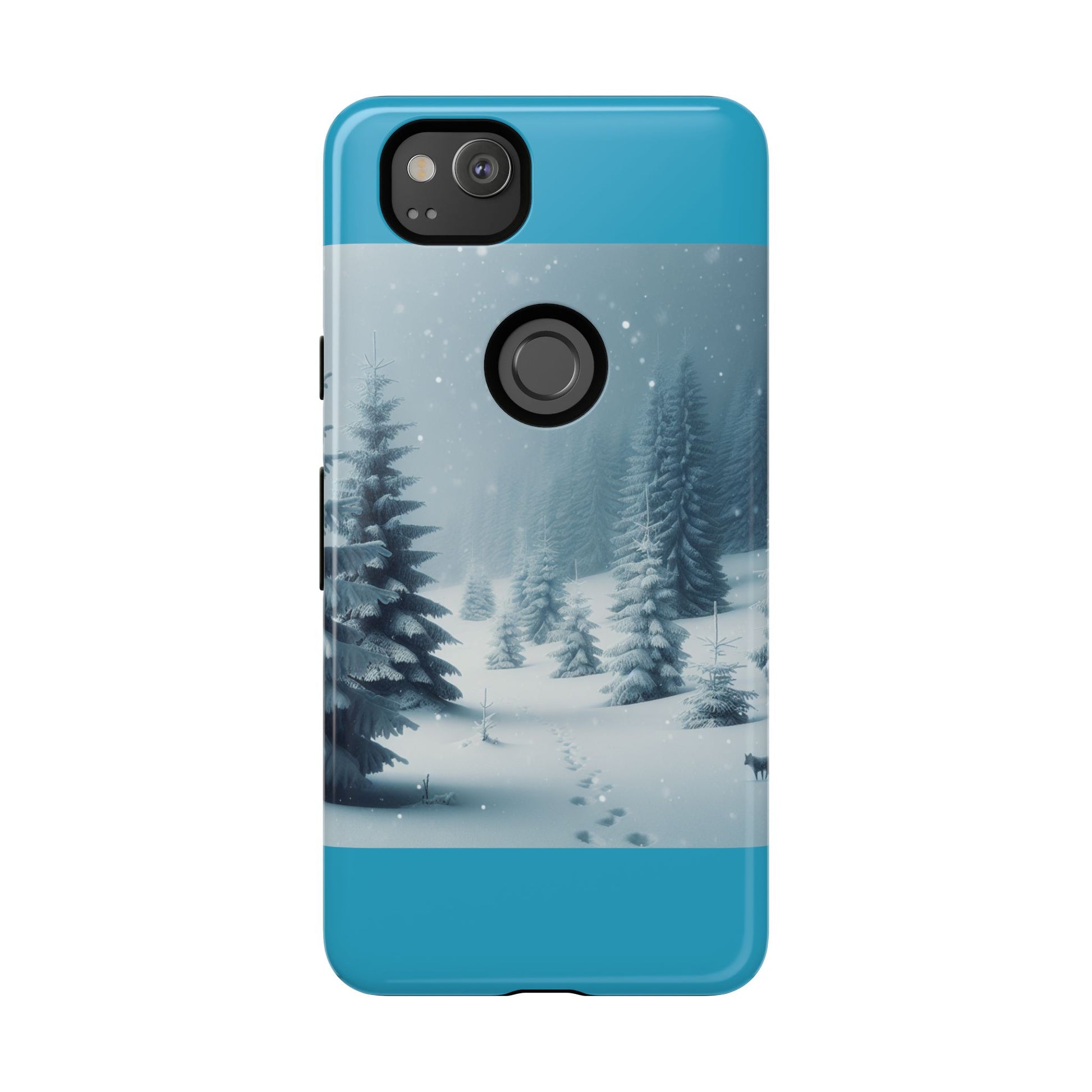 Winter Forest Phone Case, Tough Cases for iPhone, Snowy Landscape Design, Nature Lover Gift, Holiday Accessories