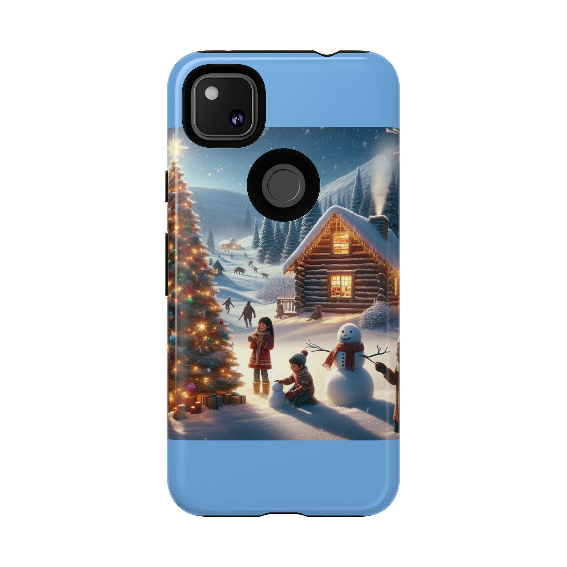 Winter Wonderland Phone Case, Holiday Gift for Him/Her, Cute Christmas Phone Cover, Unique Winter Scene Case, Festive Tech Accessories