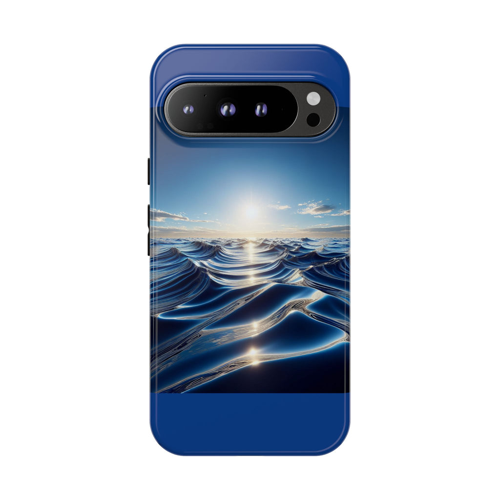 Ocean Wave Phone Case, Tough Phone Cover, Stylish Cell Case, Gift for Beach Lovers, Customizable Phone Accessory