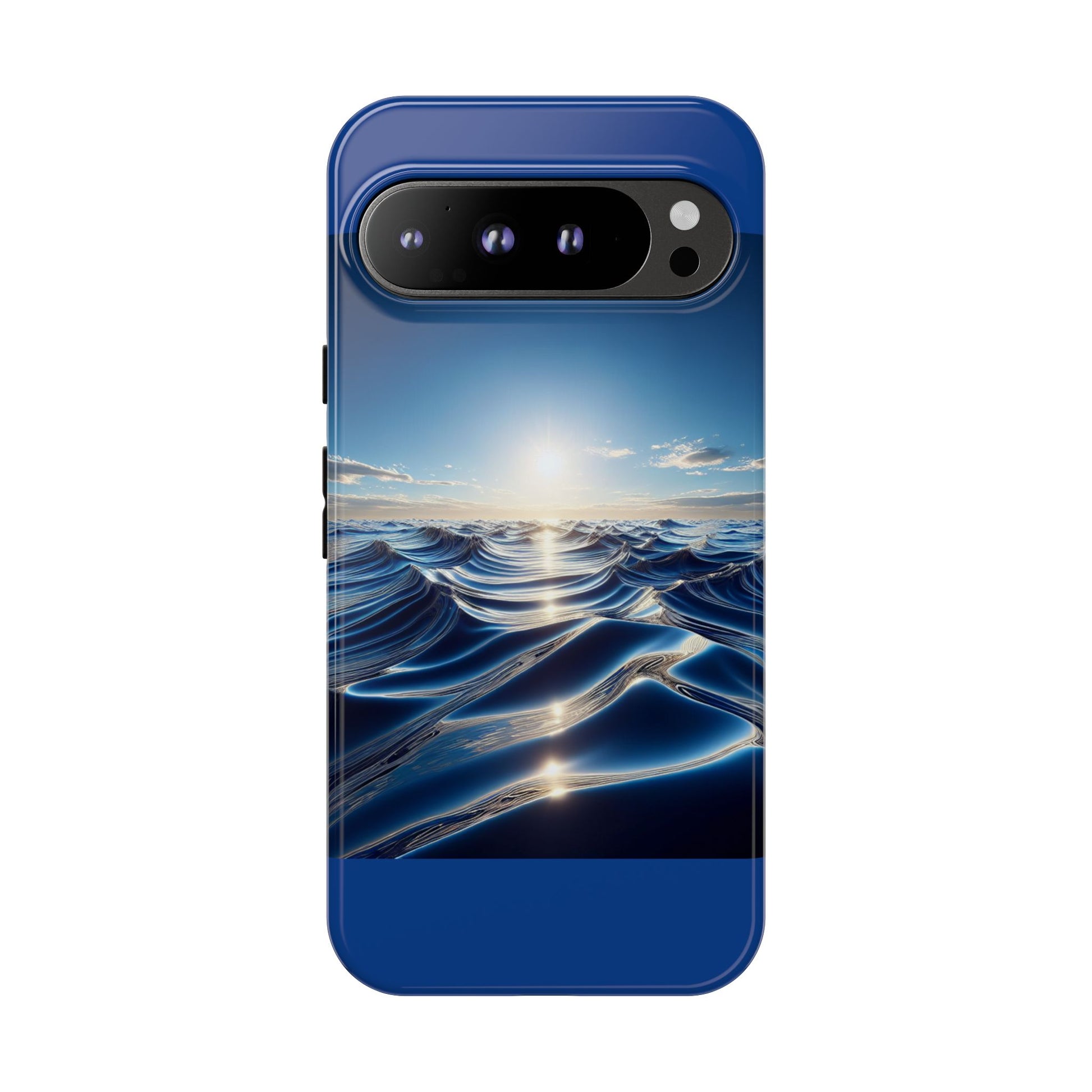 Ocean Wave Phone Case, Tough Phone Cover, Stylish Cell Case, Gift for Beach Lovers, Customizable Phone Accessory